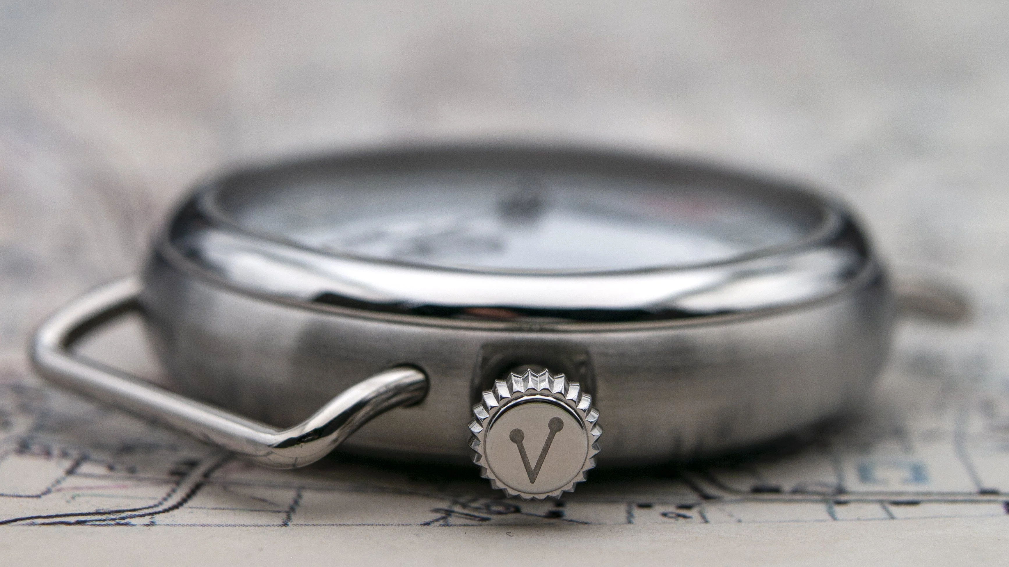 Vario 1918 Trench Cream Dial with Orange Lume Watch - Image 6