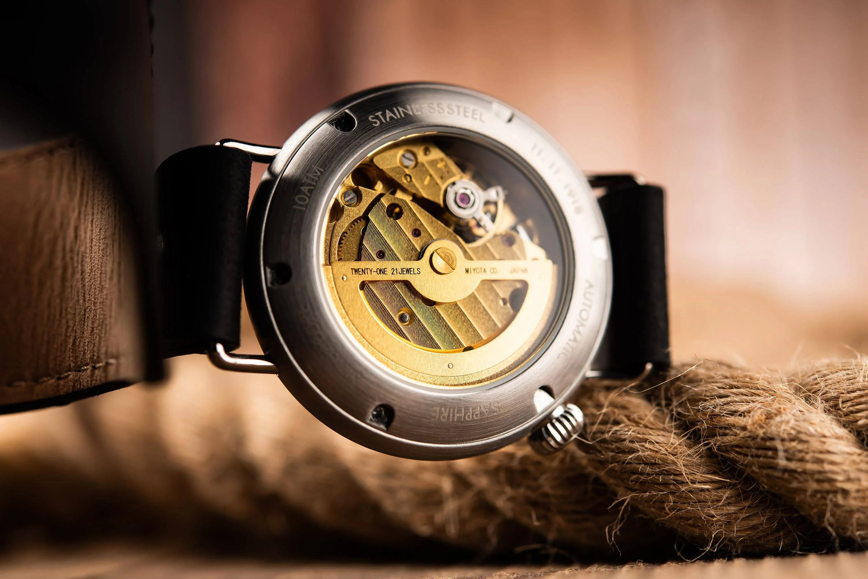 Vario 1918 Trench/Medic Watch Sapphire Exhibition Caseback - Image 3