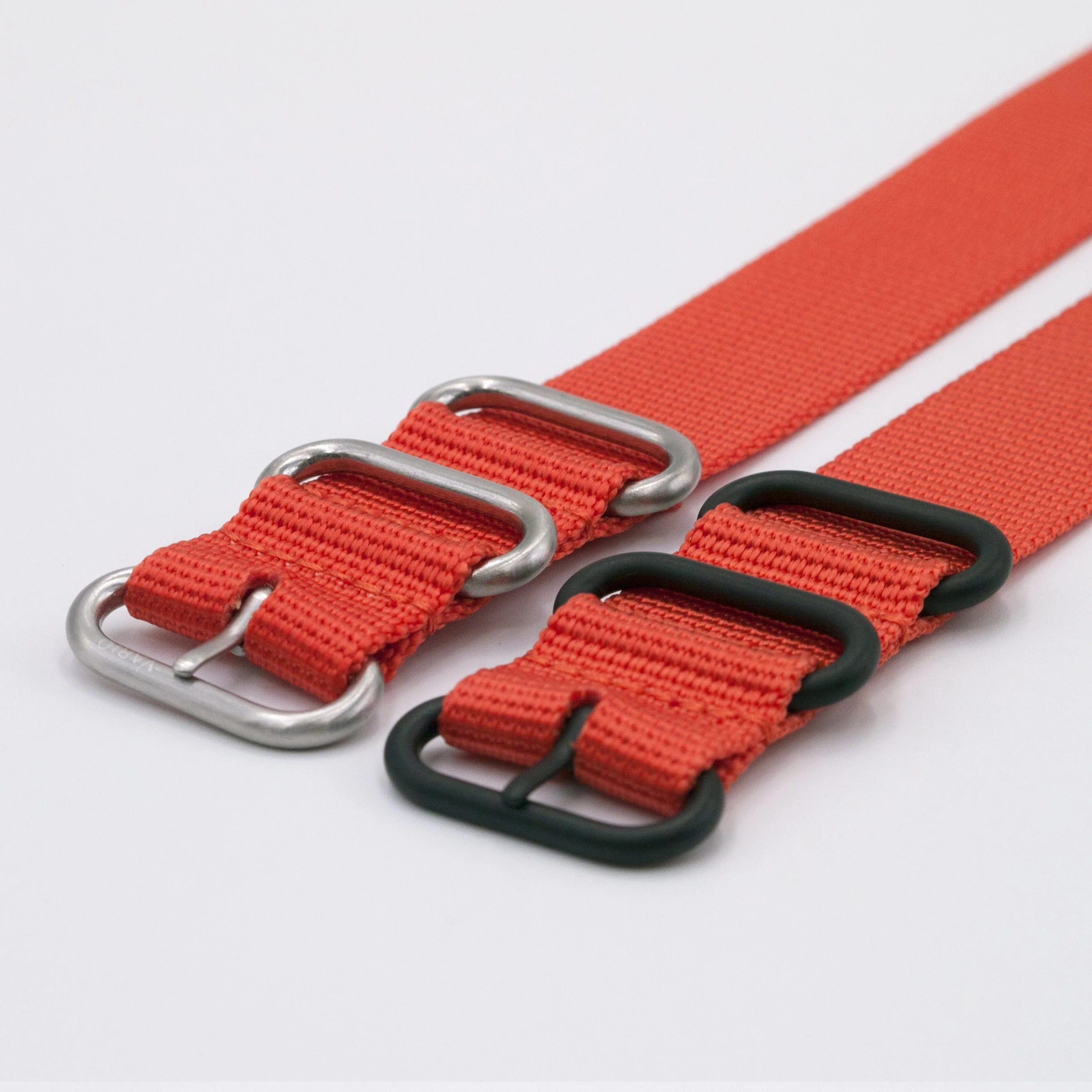 Ballistic Nylon Fire Orange Watch Strap with Casio® G-Shock Compatible Adapter and Spring Bar Tool - Image 2