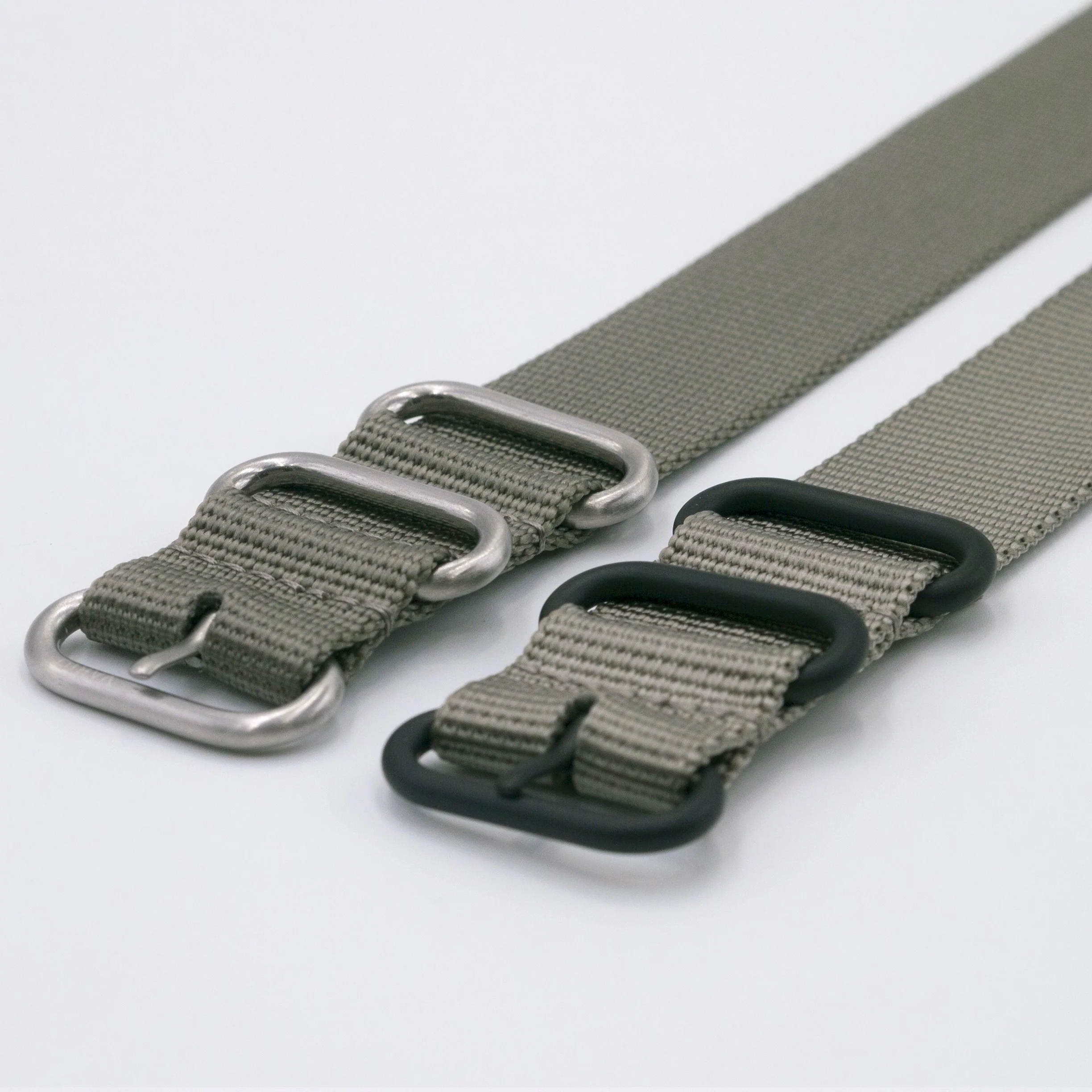 Ballistic Nylon Ash Grey Watch Strap with Casio® G-Shock Compatible Adapter and Spring Bar Tool - Image 2