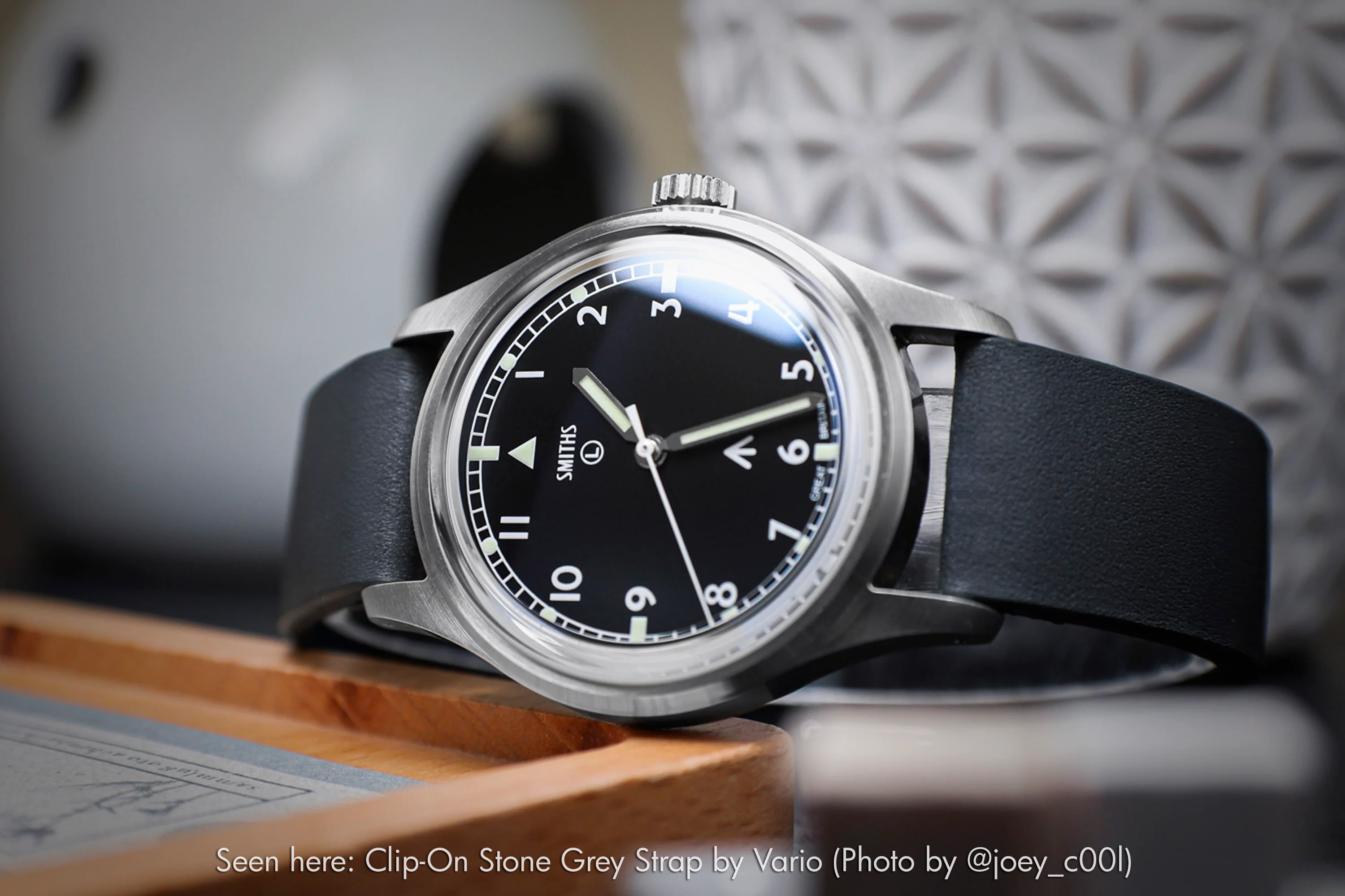 Clip-On Cognac Brown Leather Watch Strap - Image 8