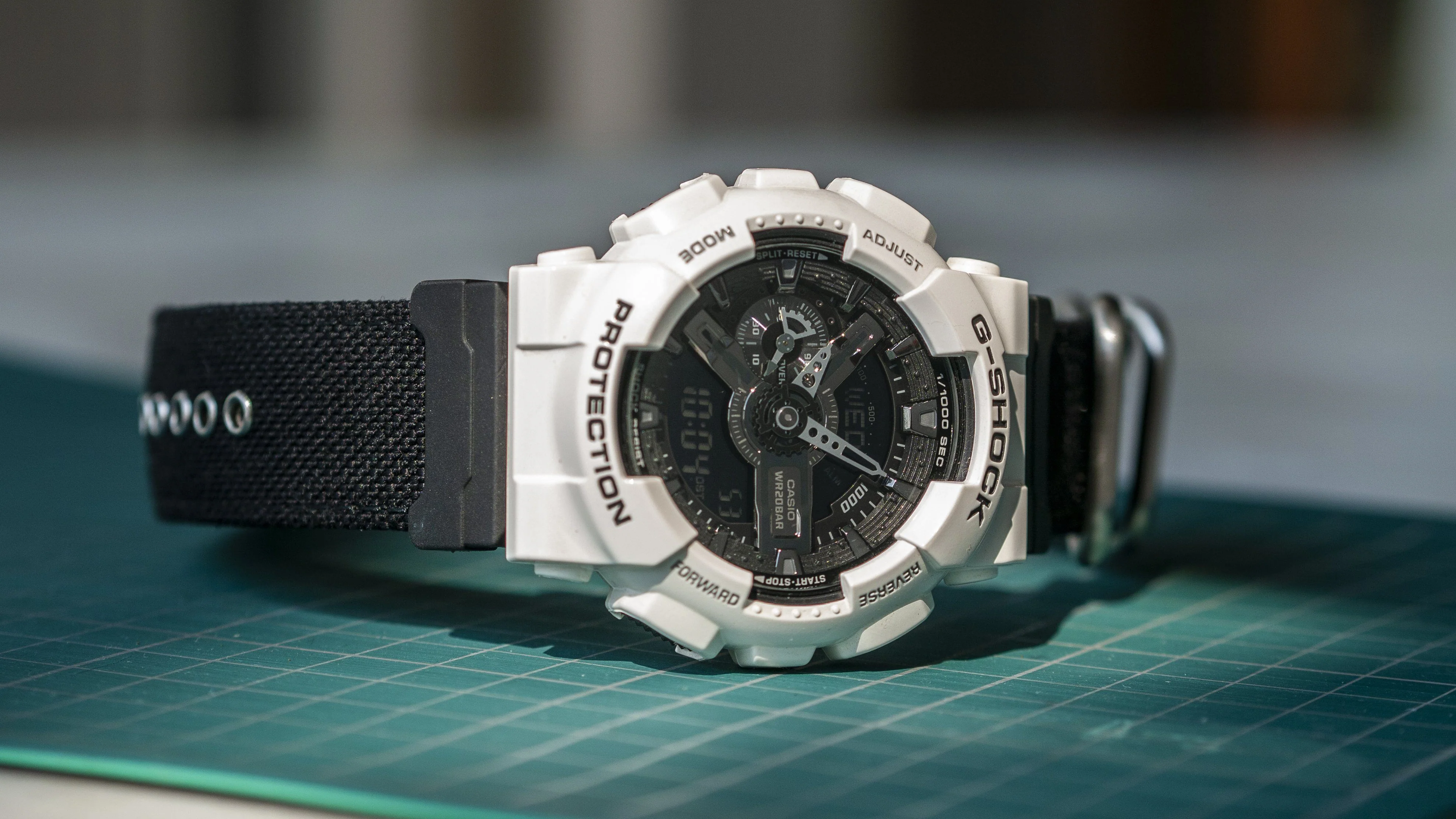 Cordura® Coal Black Watch Strap with Casio® G-Shock Compatible Adapter and Spring Bar Tool - Image 3