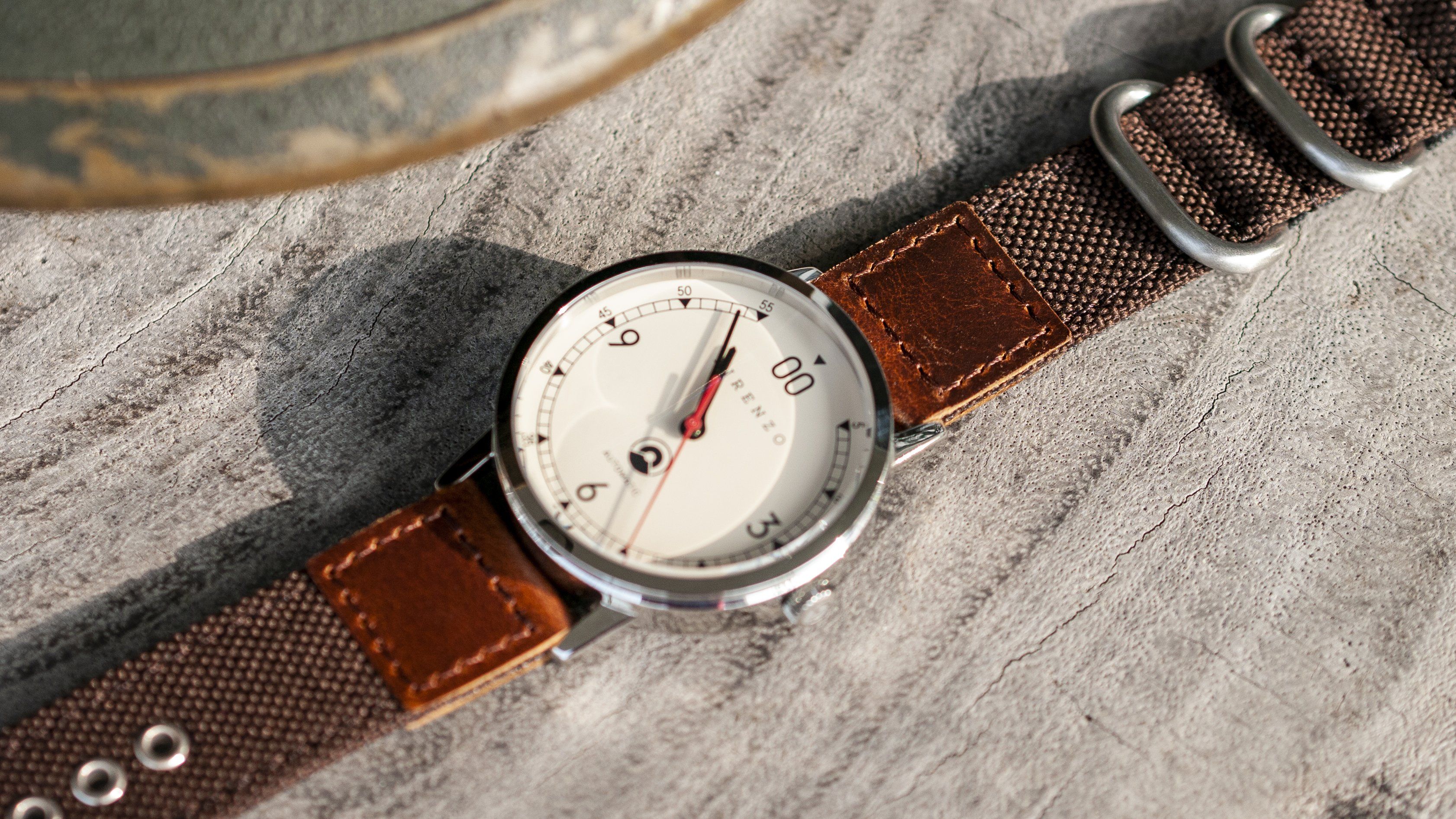 Cordura® Espresso Brown Oiled Leather Watch Strap - Image 6