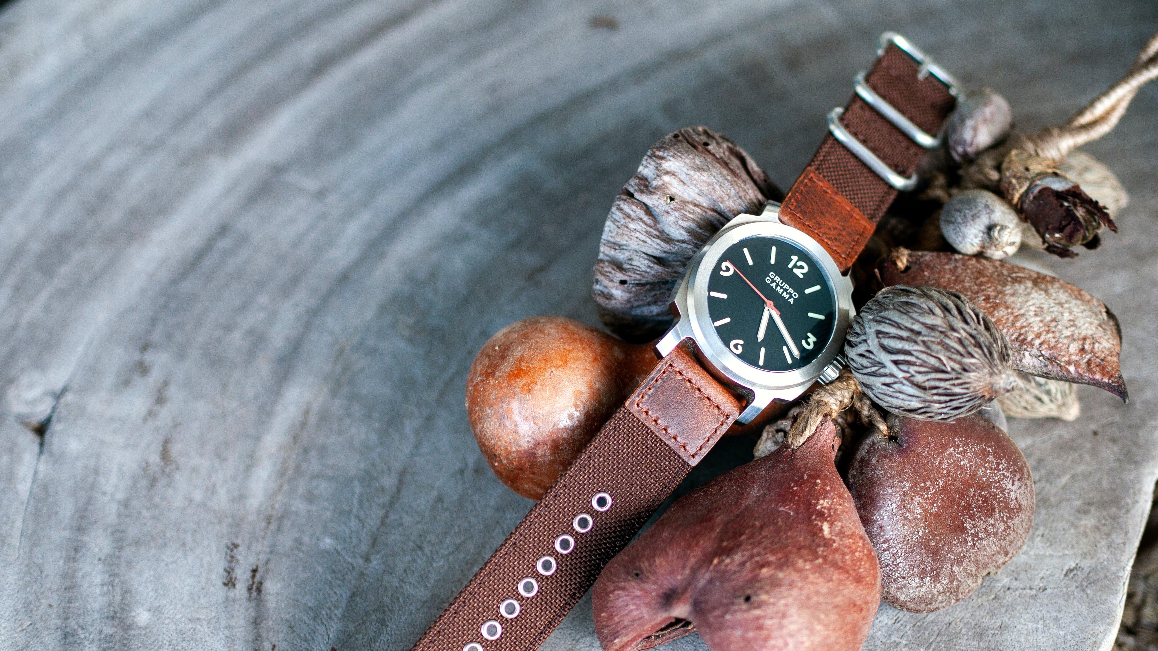 Cordura® Espresso Brown Oiled Leather Watch Strap - Image 7