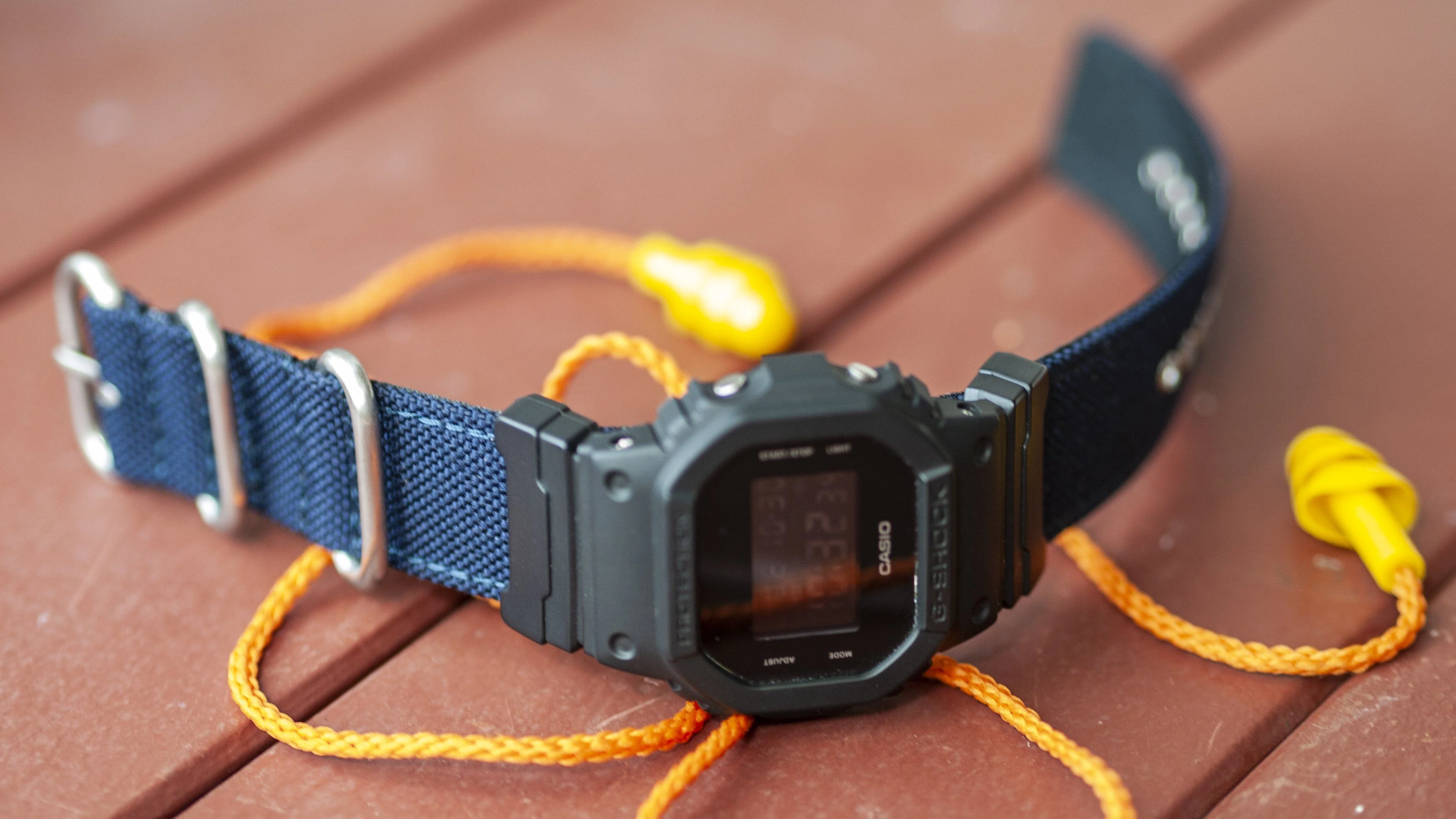 Cordura® Navy Blue Watch Strap with Casio® G-Shock Compatible Adapter and Spring Bar Tool - Image 2
