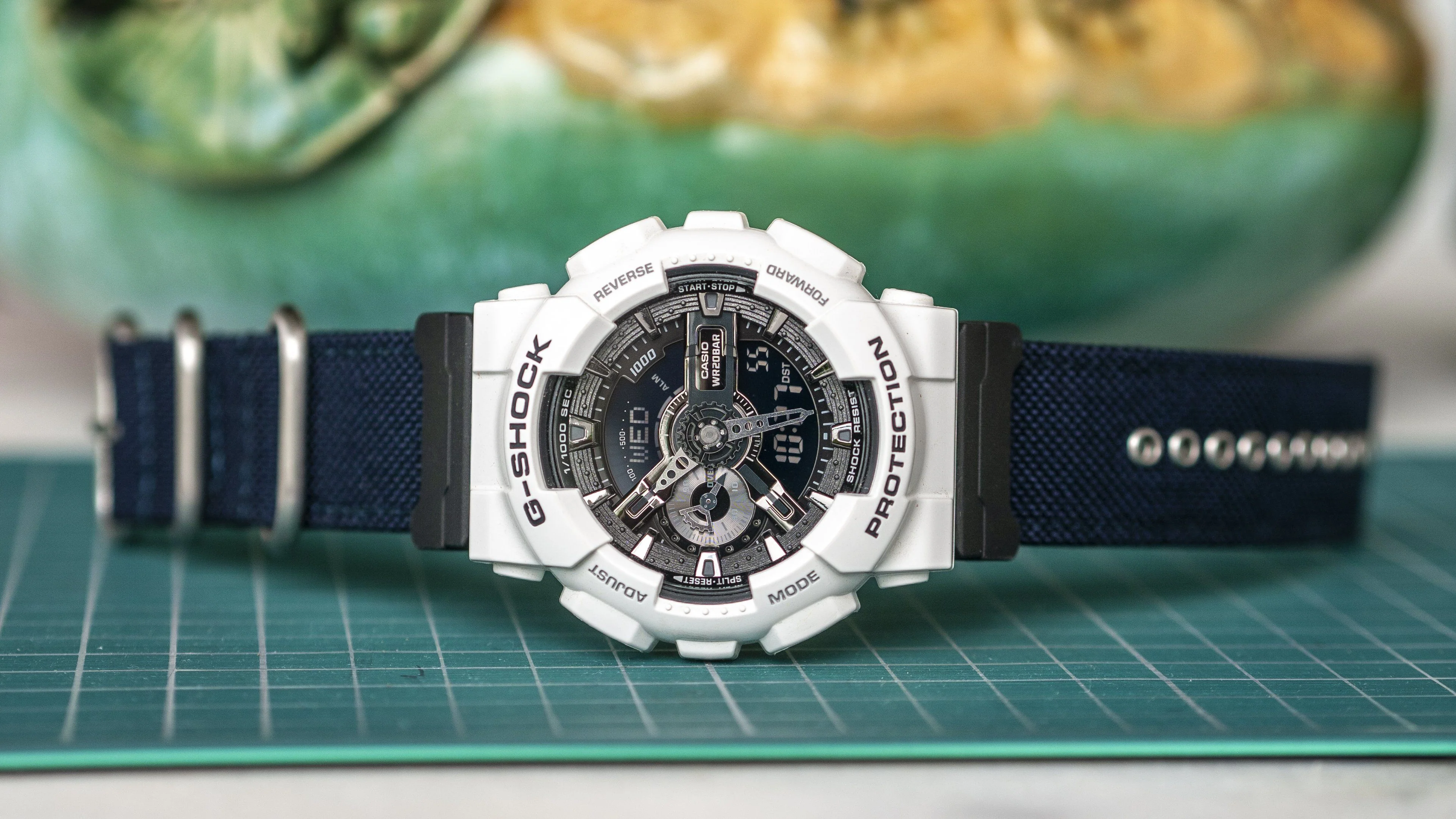 Cordura® Navy Blue Watch Strap with Casio® G-Shock Compatible Adapter and Spring Bar Tool - Image 3
