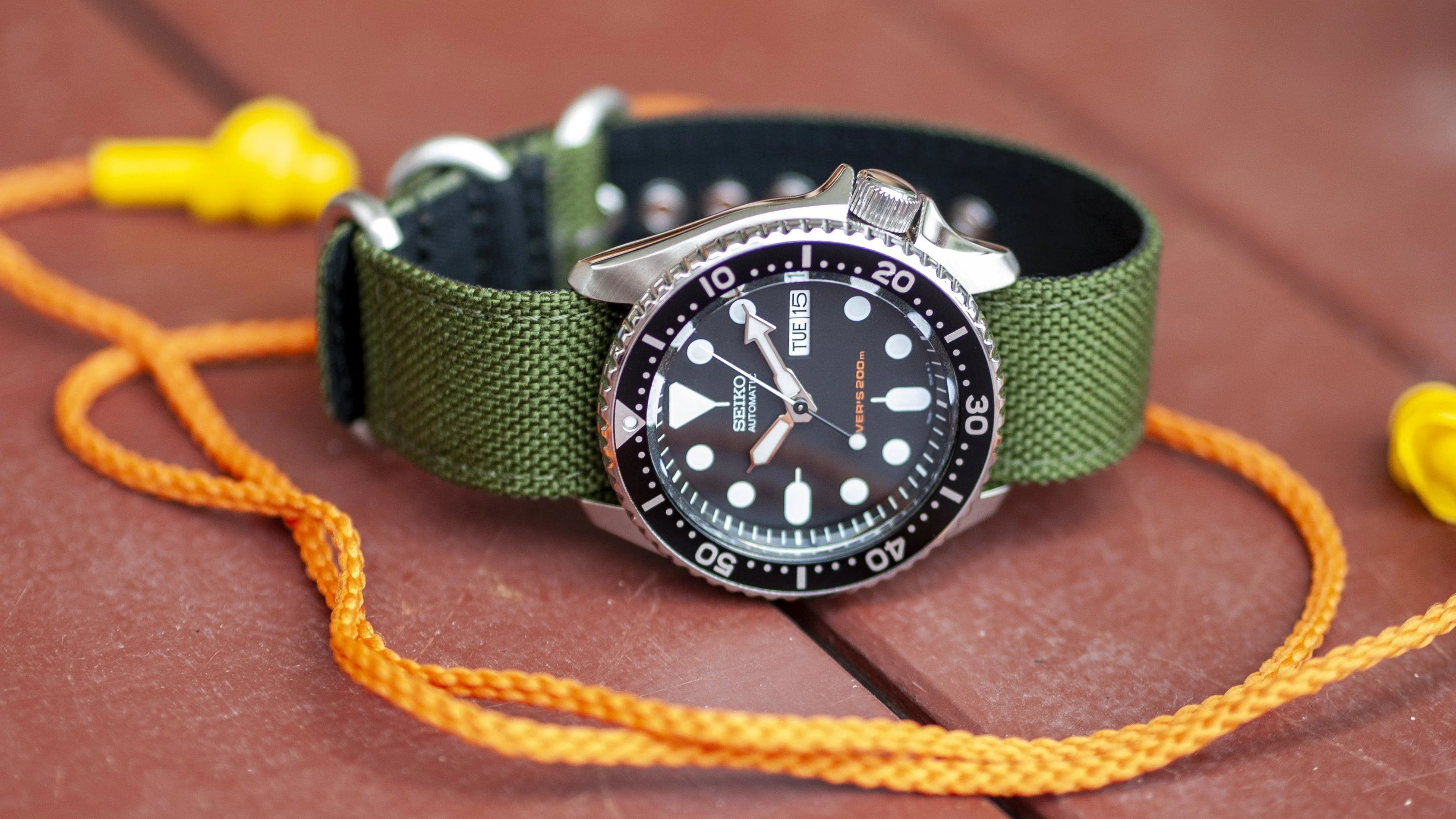 Cordura® Olive Green Watch Strap - Image 4
