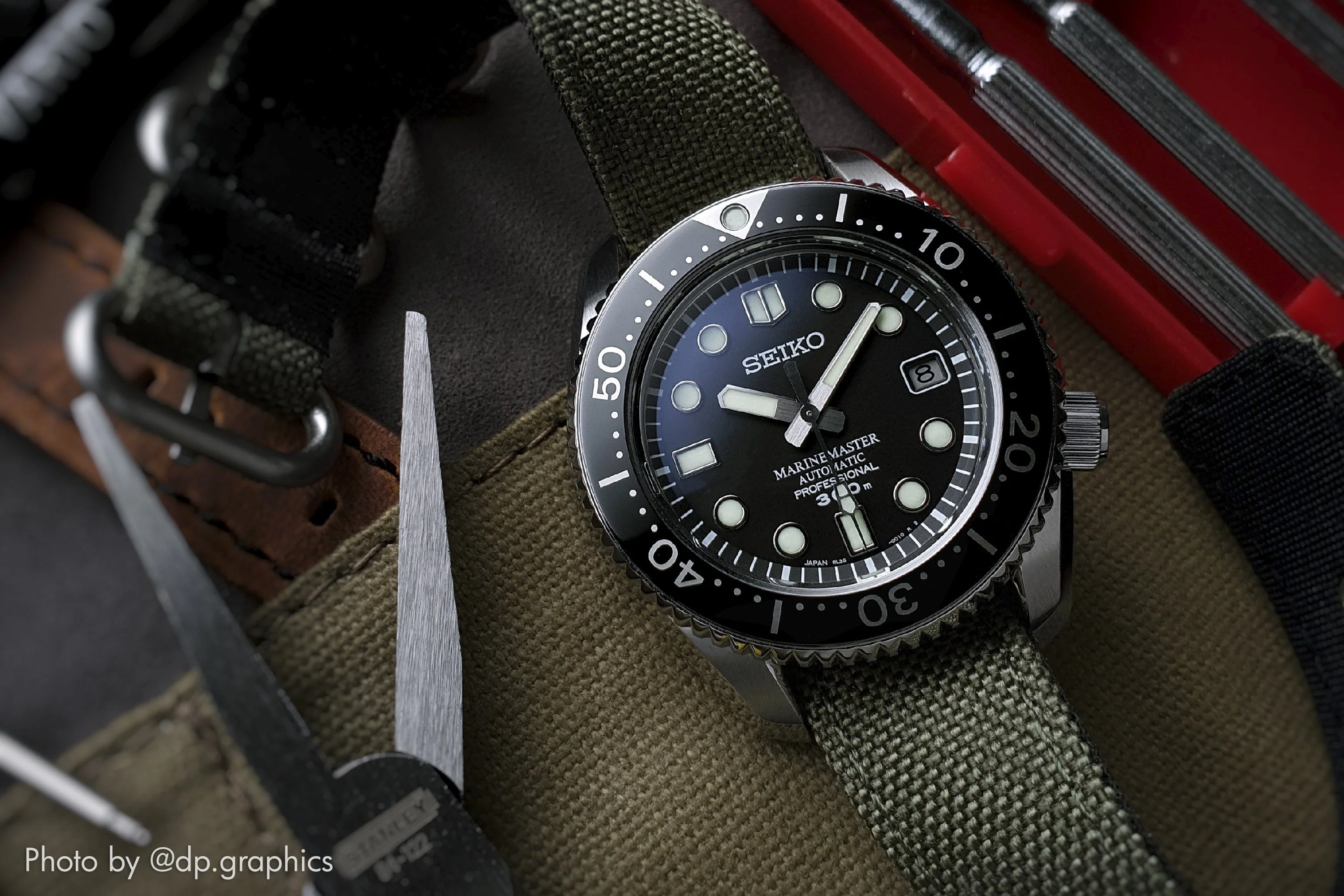 Cordura® Olive Green Watch Strap - Image 8