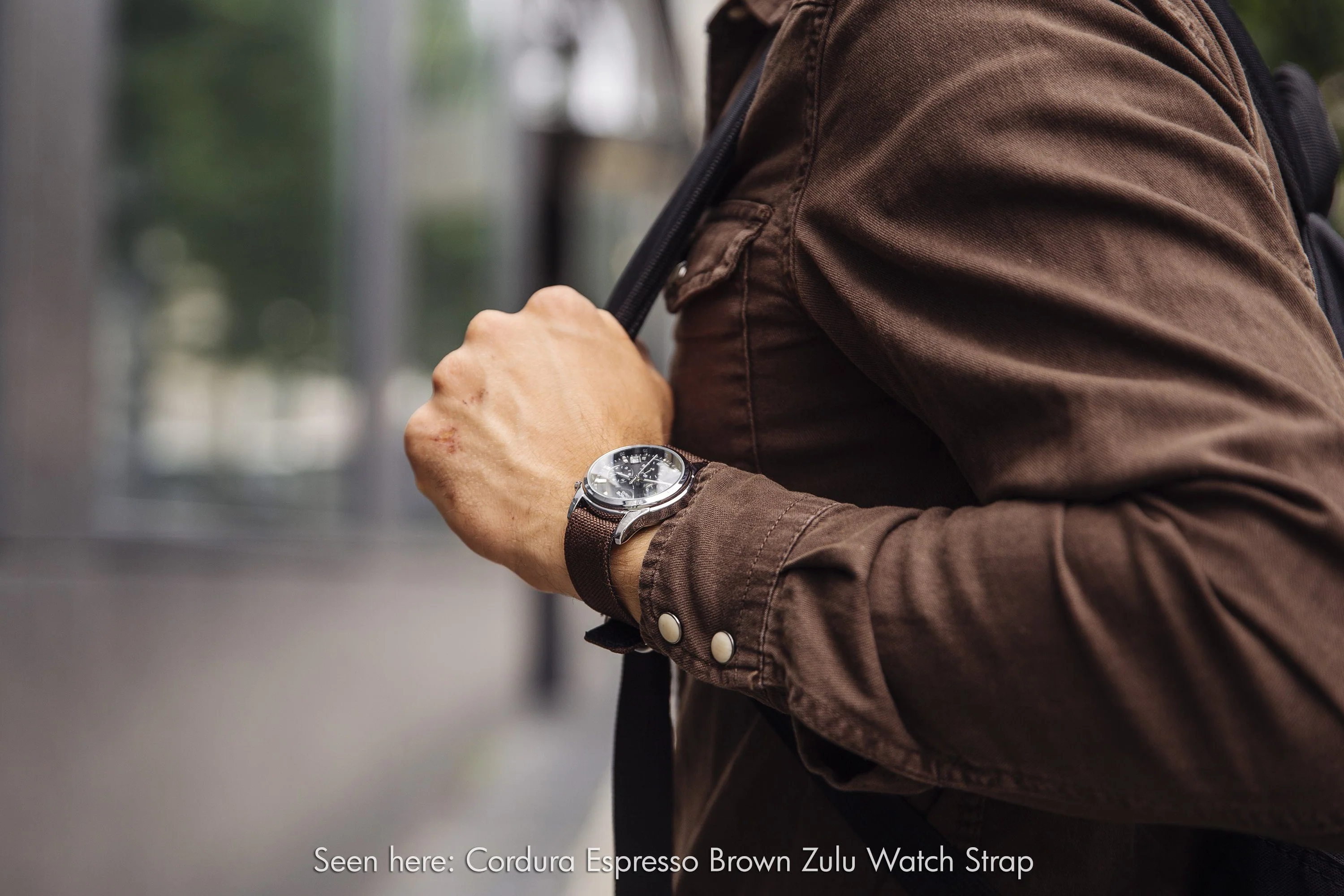Cordura® Olive Green Watch Strap - Image 9