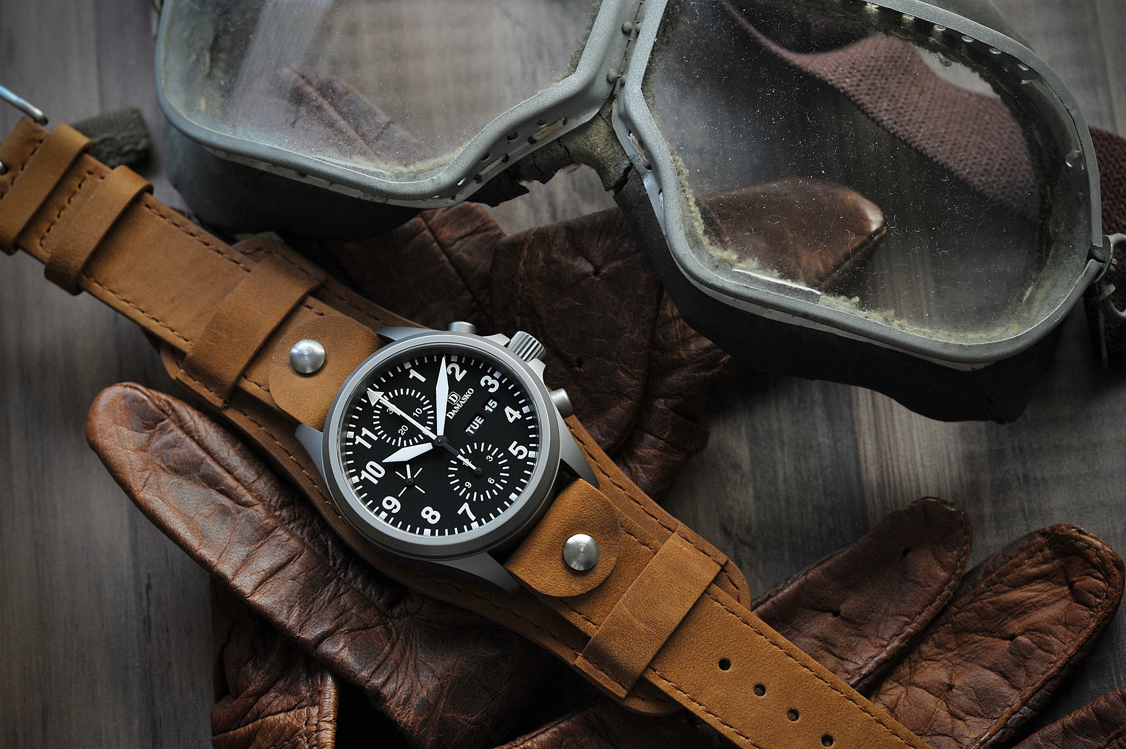 Crazy Horse Camel Brown Bund Watch Strap - Image 5