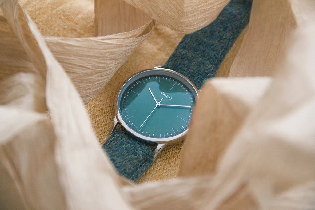 Harris Tweed Peacock Green Watch Strap - Image 5
