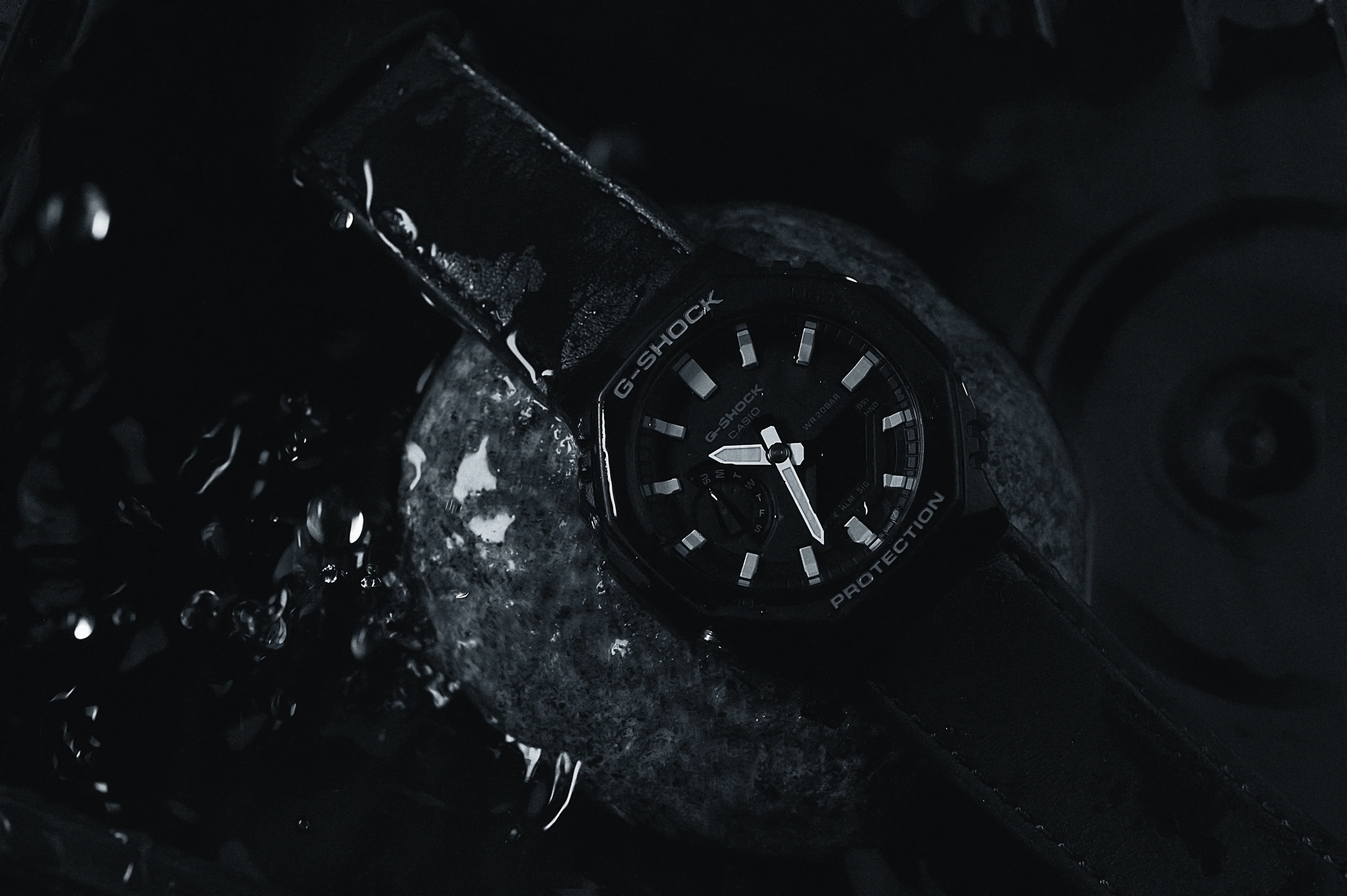 Performance Leather Water Resistant Coal Black Casio® G-Shock Replacement Watch Strap - Image 6