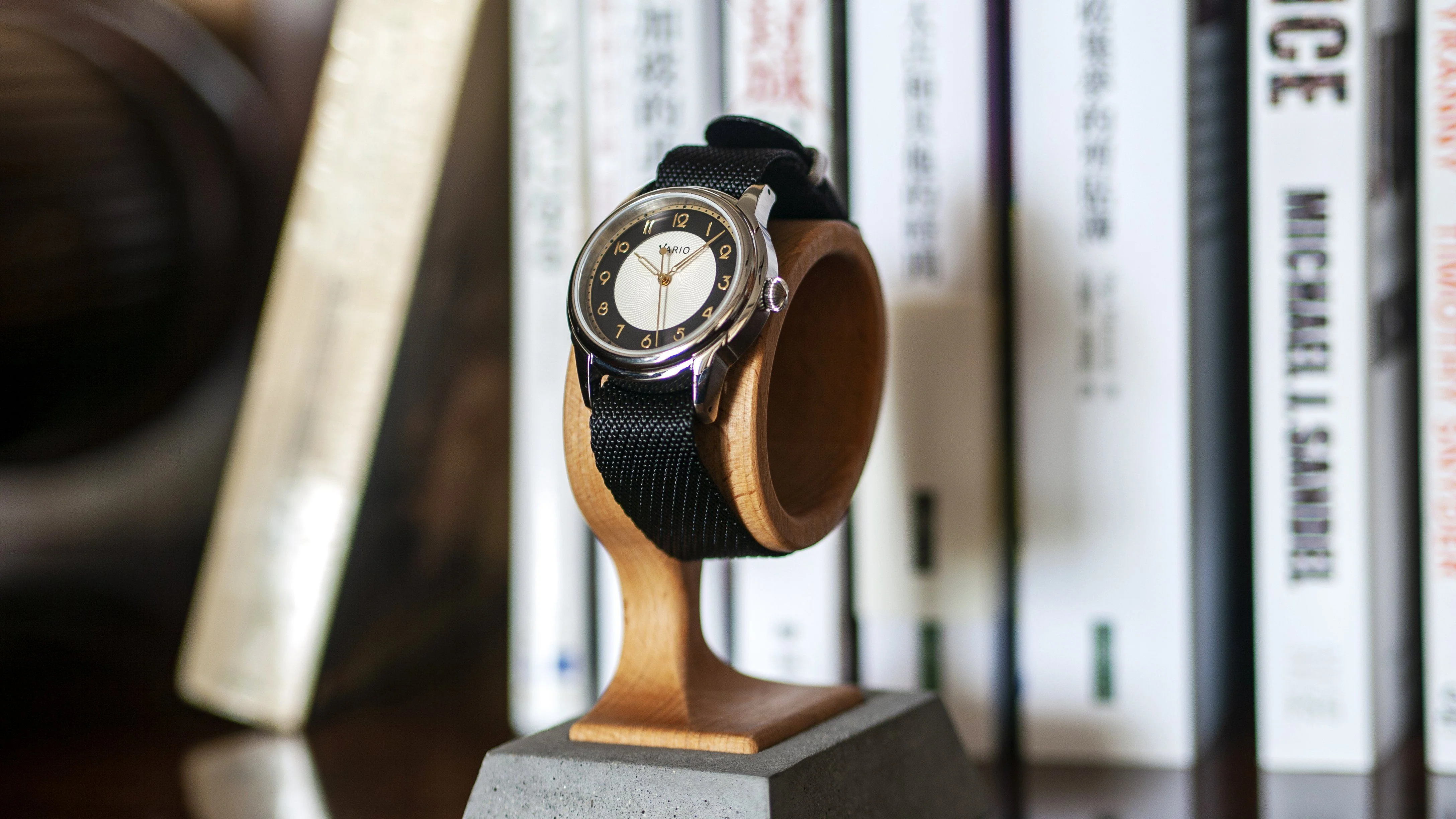 Twill Charcoal Black Watch Strap - Image 3