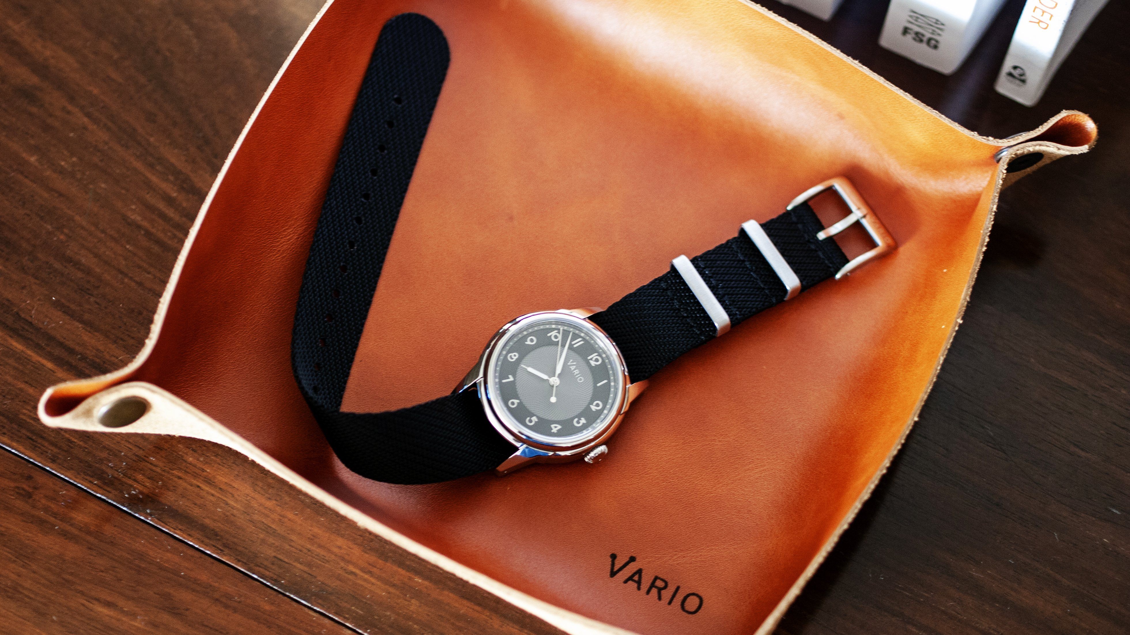 Twill Charcoal Black Watch Strap - Image 4