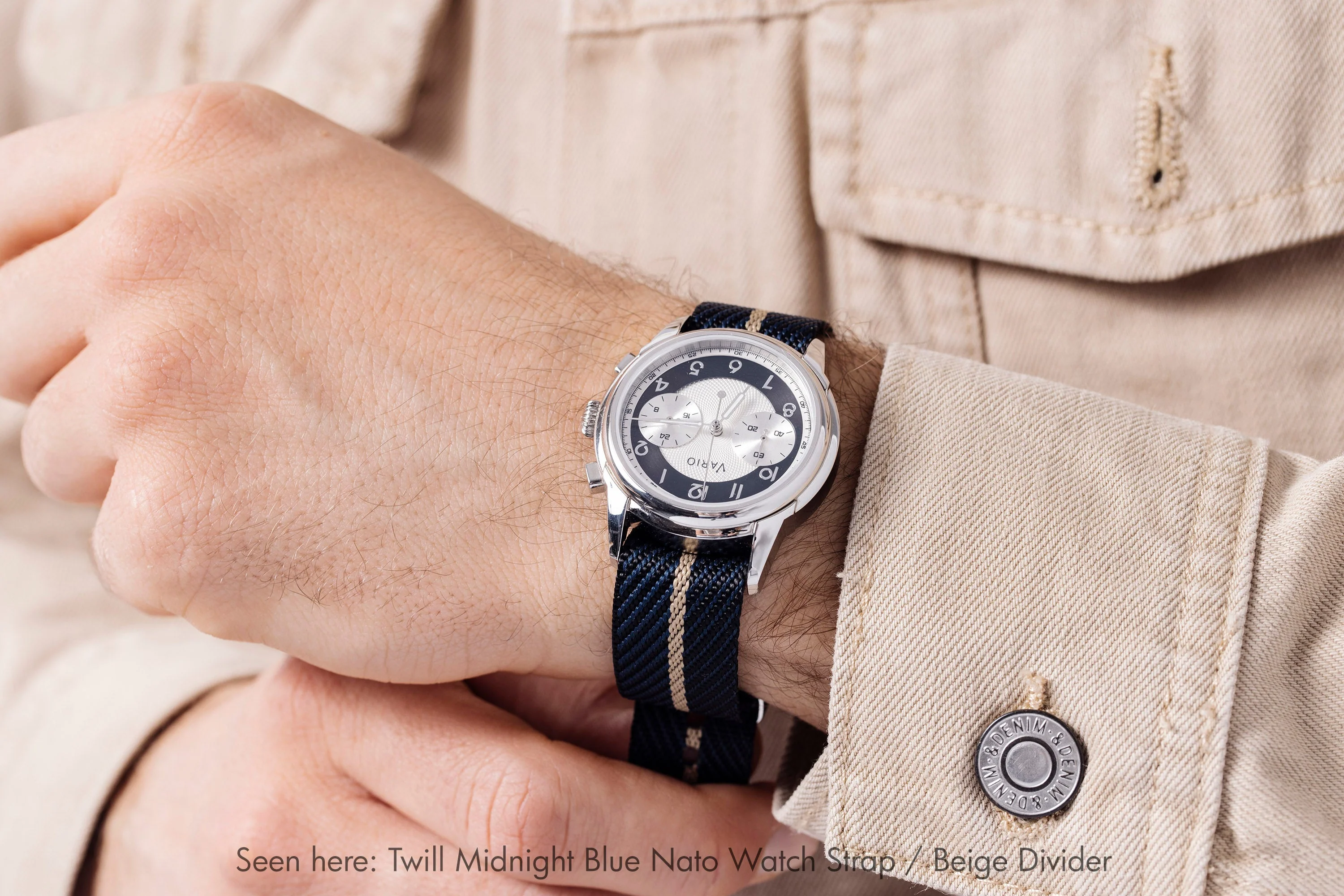 Twill Zebra Black Watch Strap - Image 5