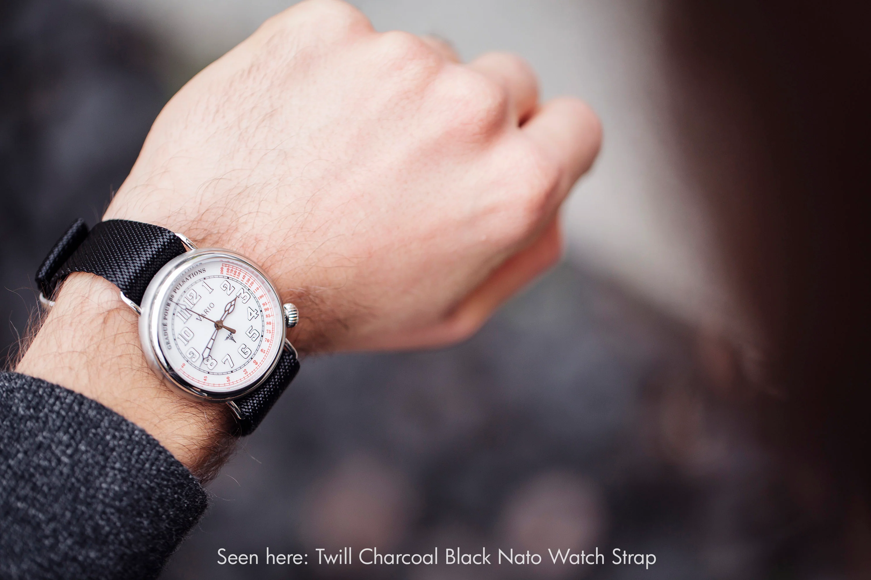 Twill Zebra Black Watch Strap - Image 7