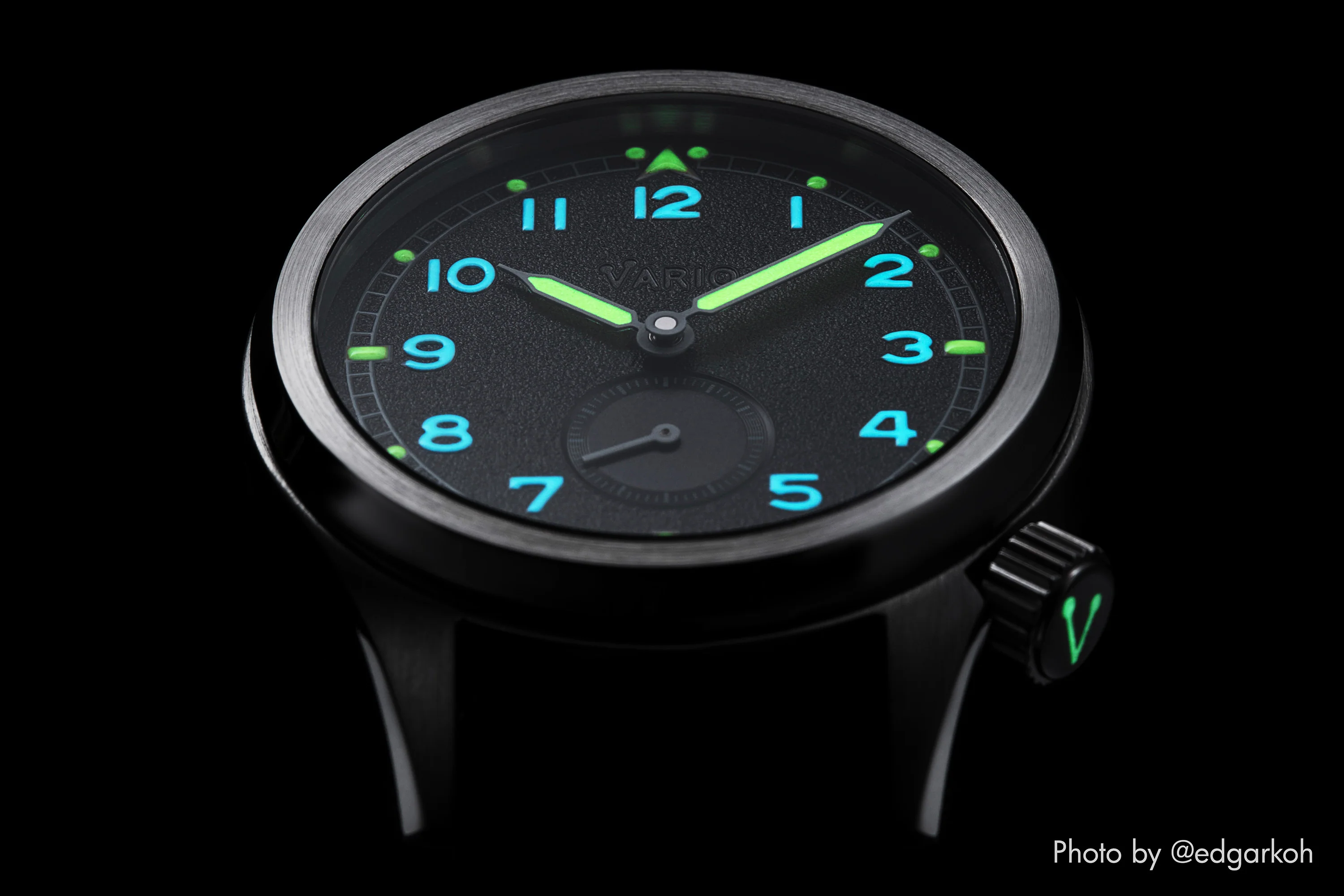 Vario 1945 D12 Raven Black Field Watch - Image 11