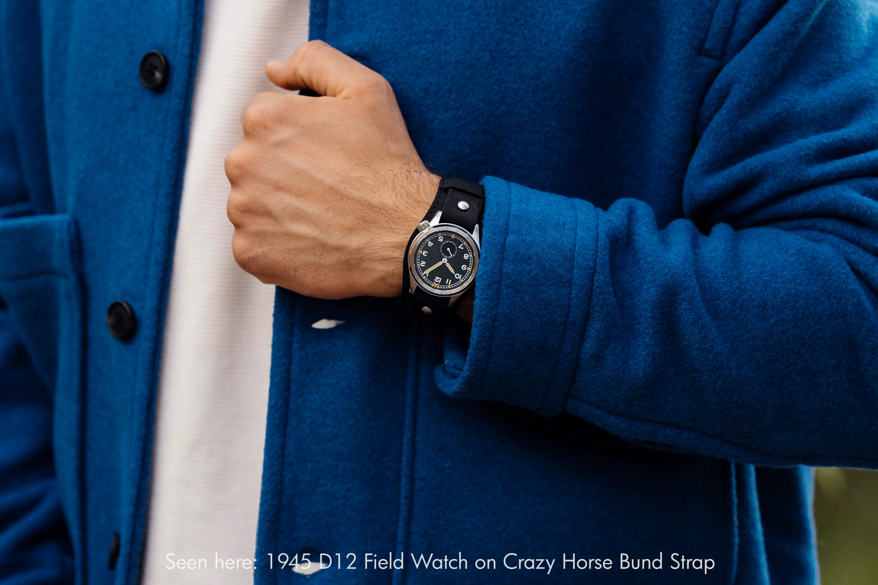 Vario 1945 D12 Raven Black Field Watch - Image 13