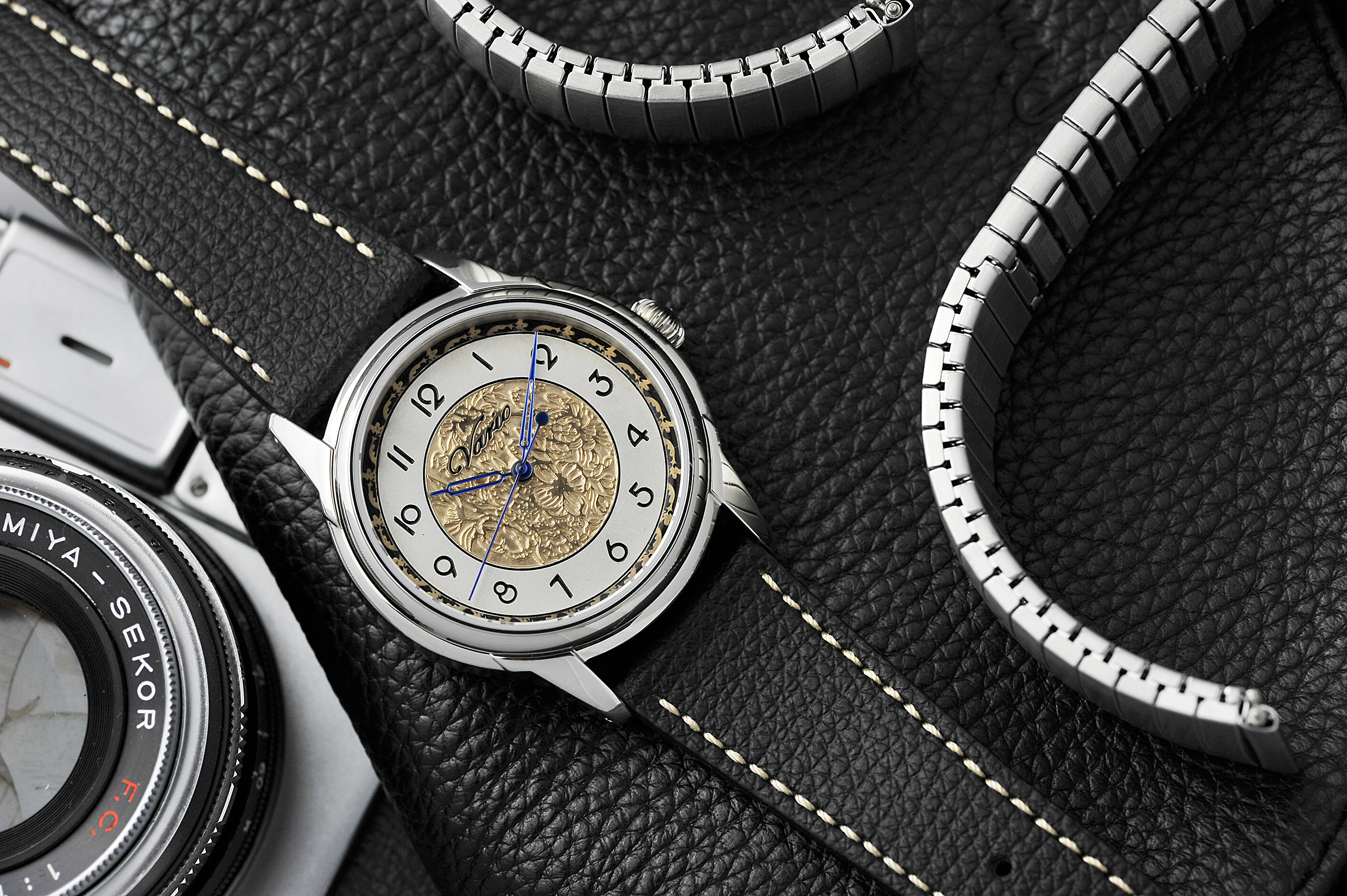 Vario Empire Art Nouveau Outer Black Handwound Dress Watch - Image 3