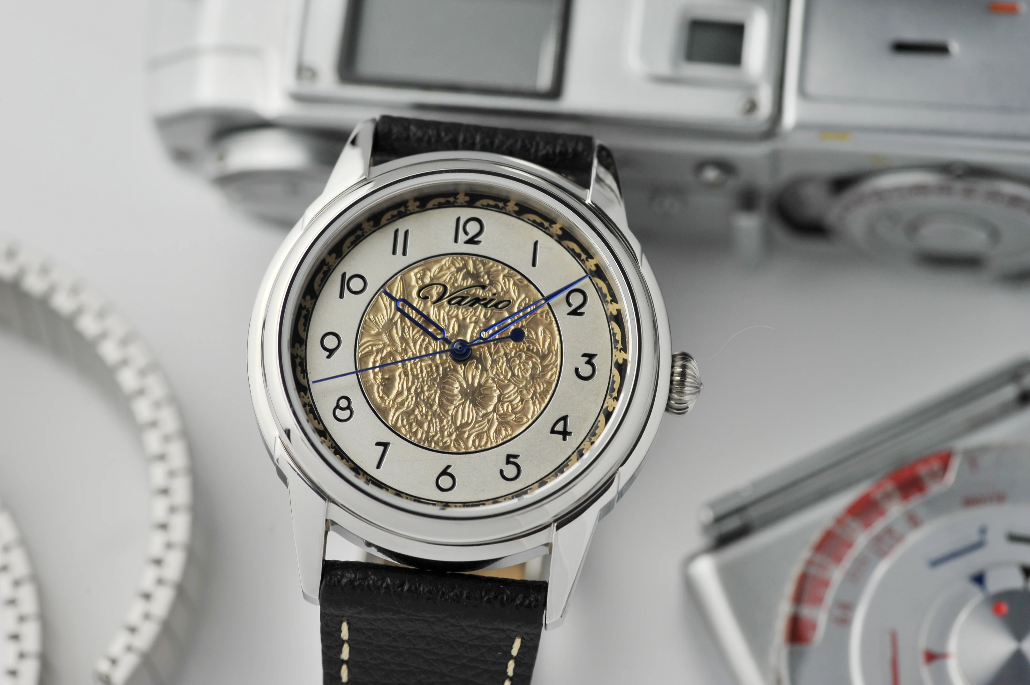 Vario Empire Art Nouveau Outer Black Handwound Dress Watch - Image 4