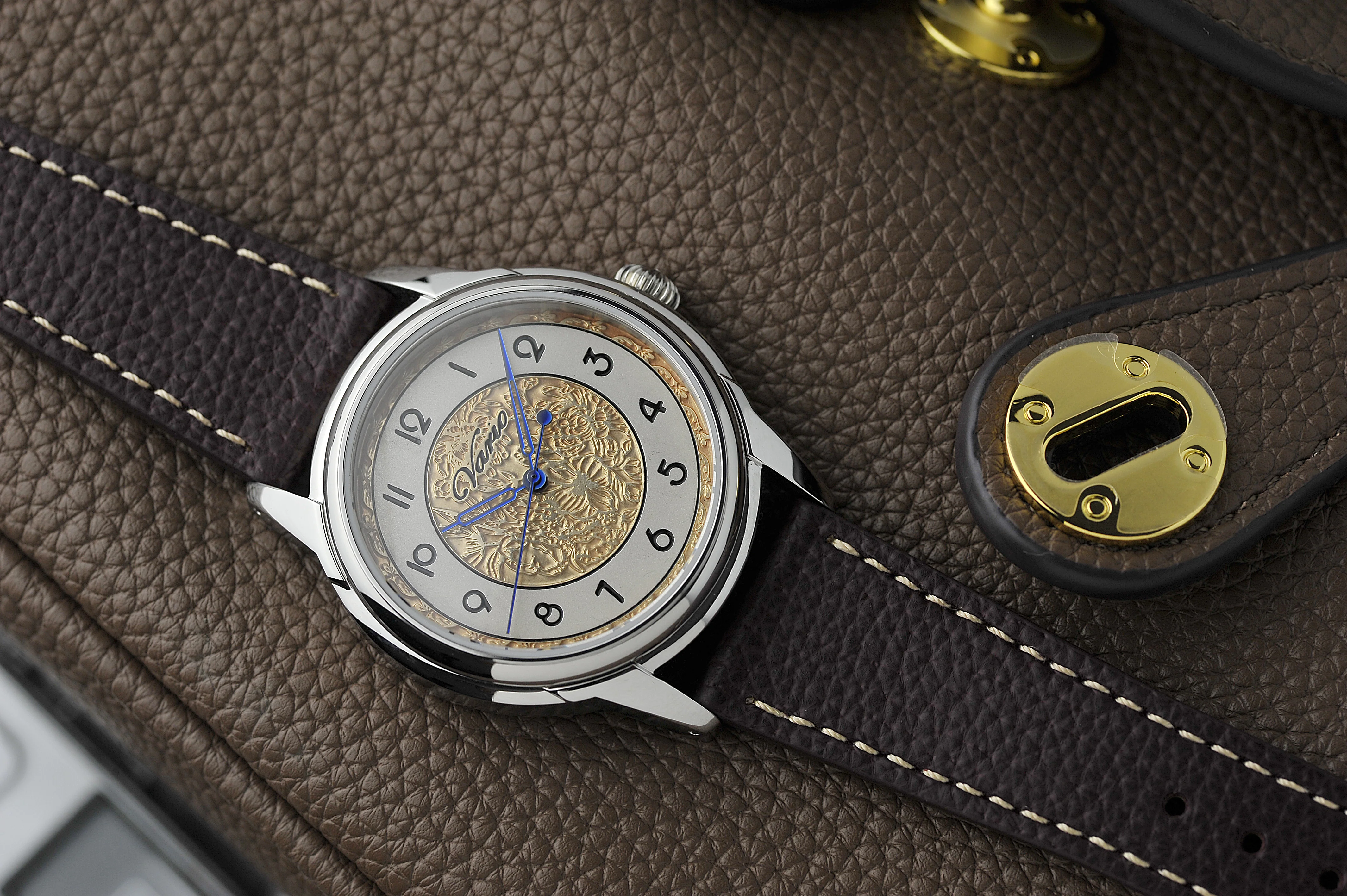 Vario Empire Art Nouveau Outer Gold Handwound Dress Watch - Image 5