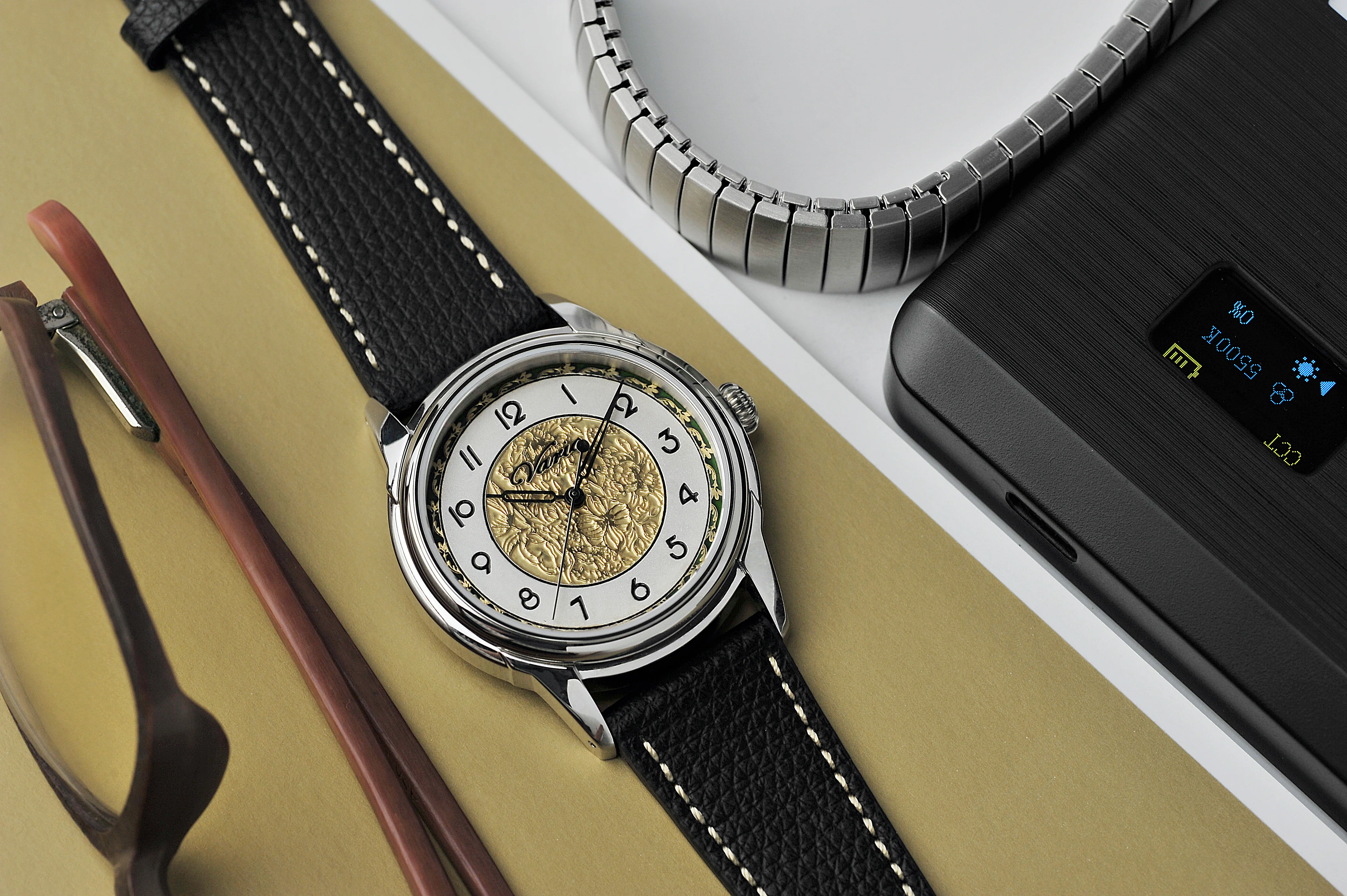 Vario Empire Art Nouveau Outer Green Handwound Dress Watch - Image 5