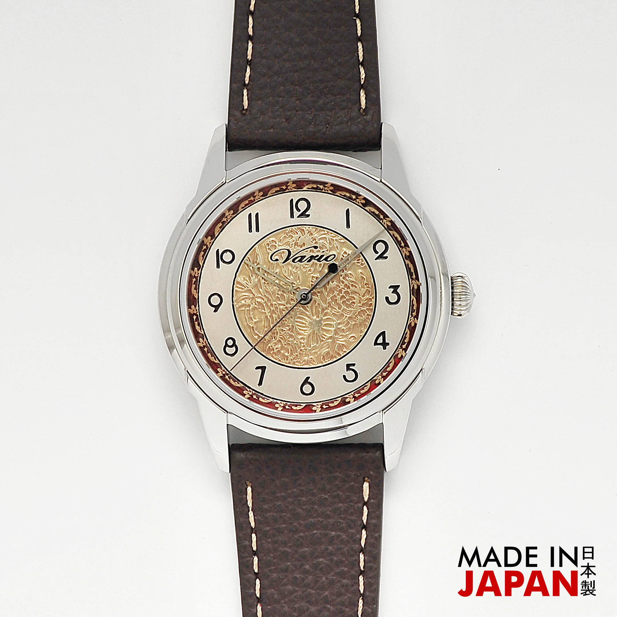 Vario Empire Art Nouveau Outer Red Handwound Dress Watch