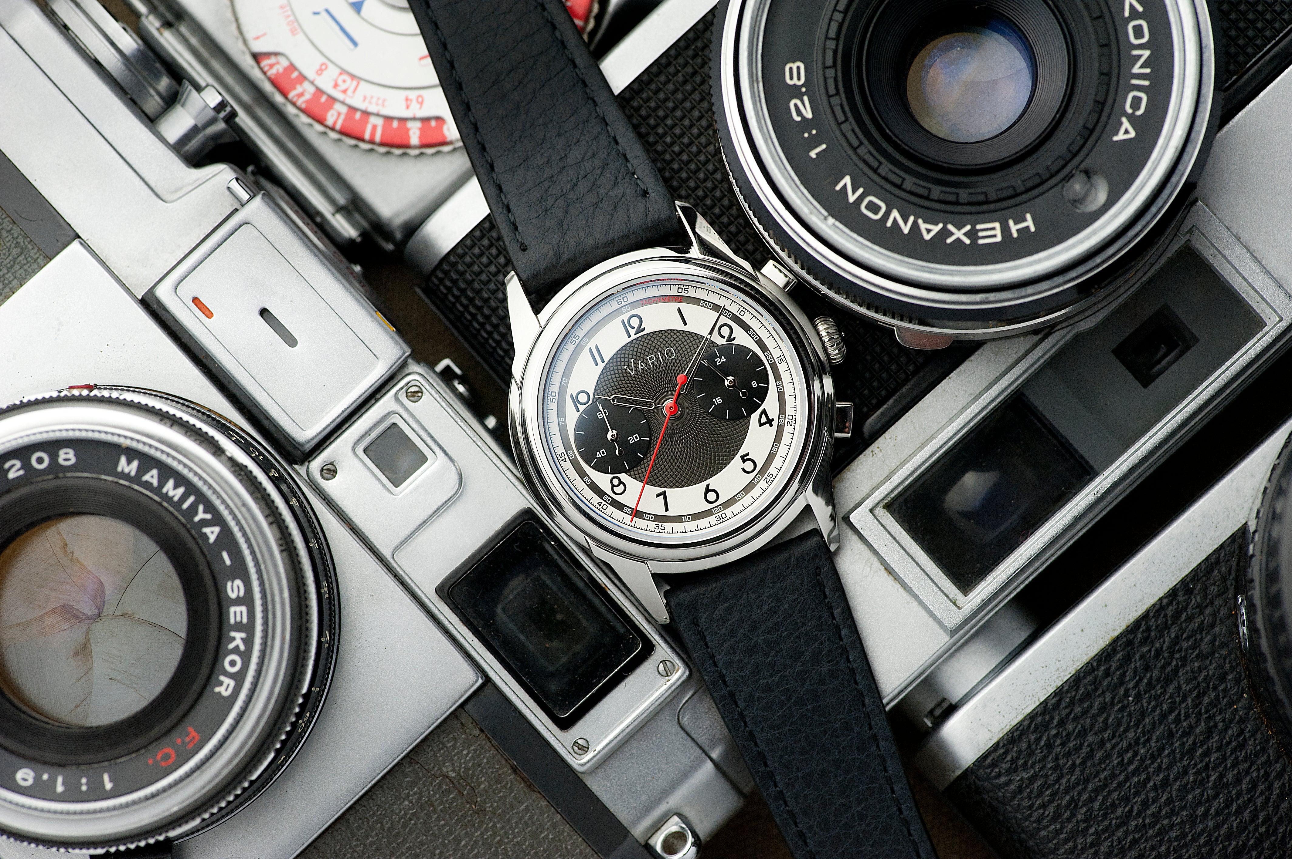 Vario Empire Black Tuxedo Tachymètre Chronograph Watch - Image 3
