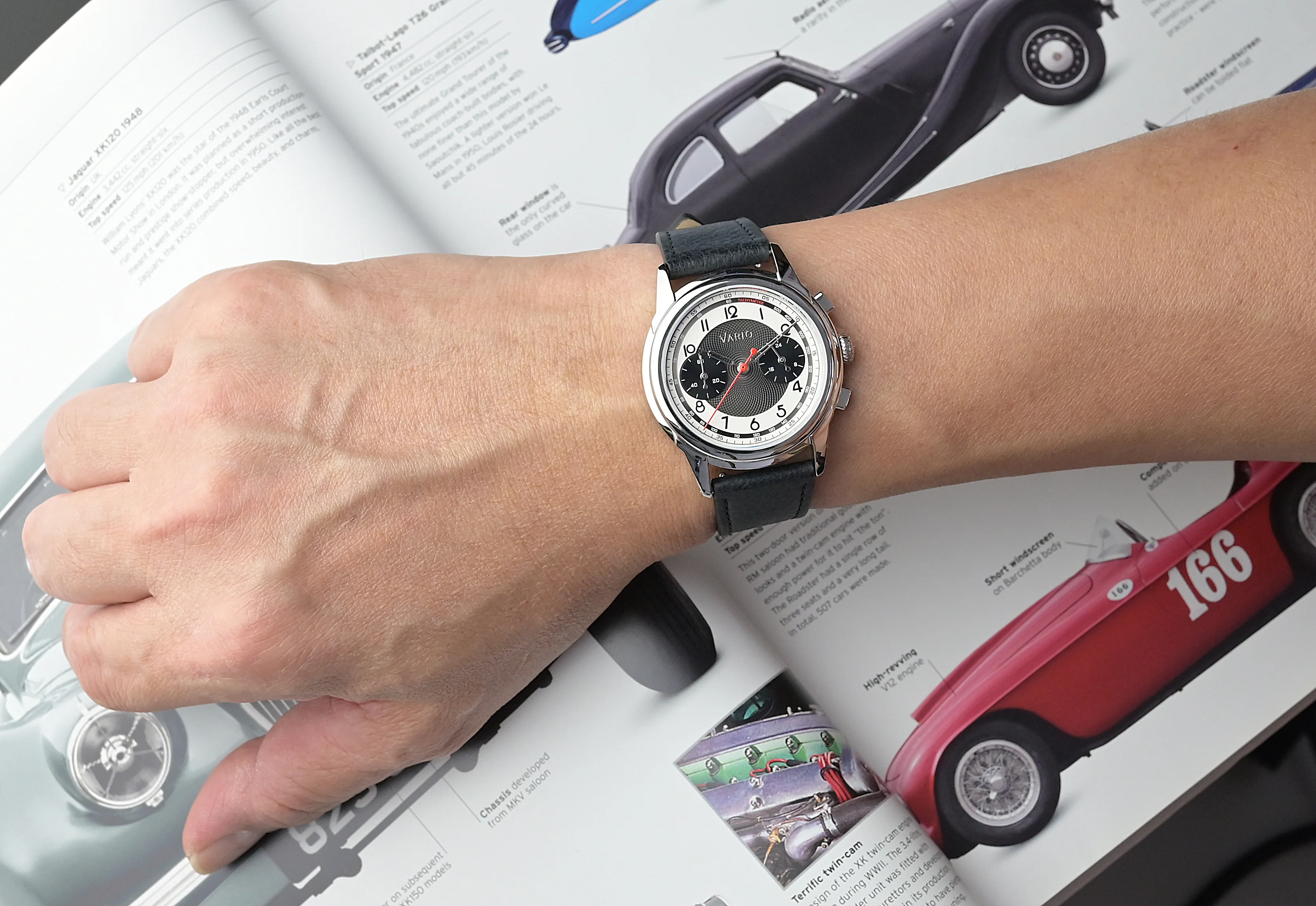 Vario Empire Black Tuxedo Tachymètre Chronograph Watch - Image 4