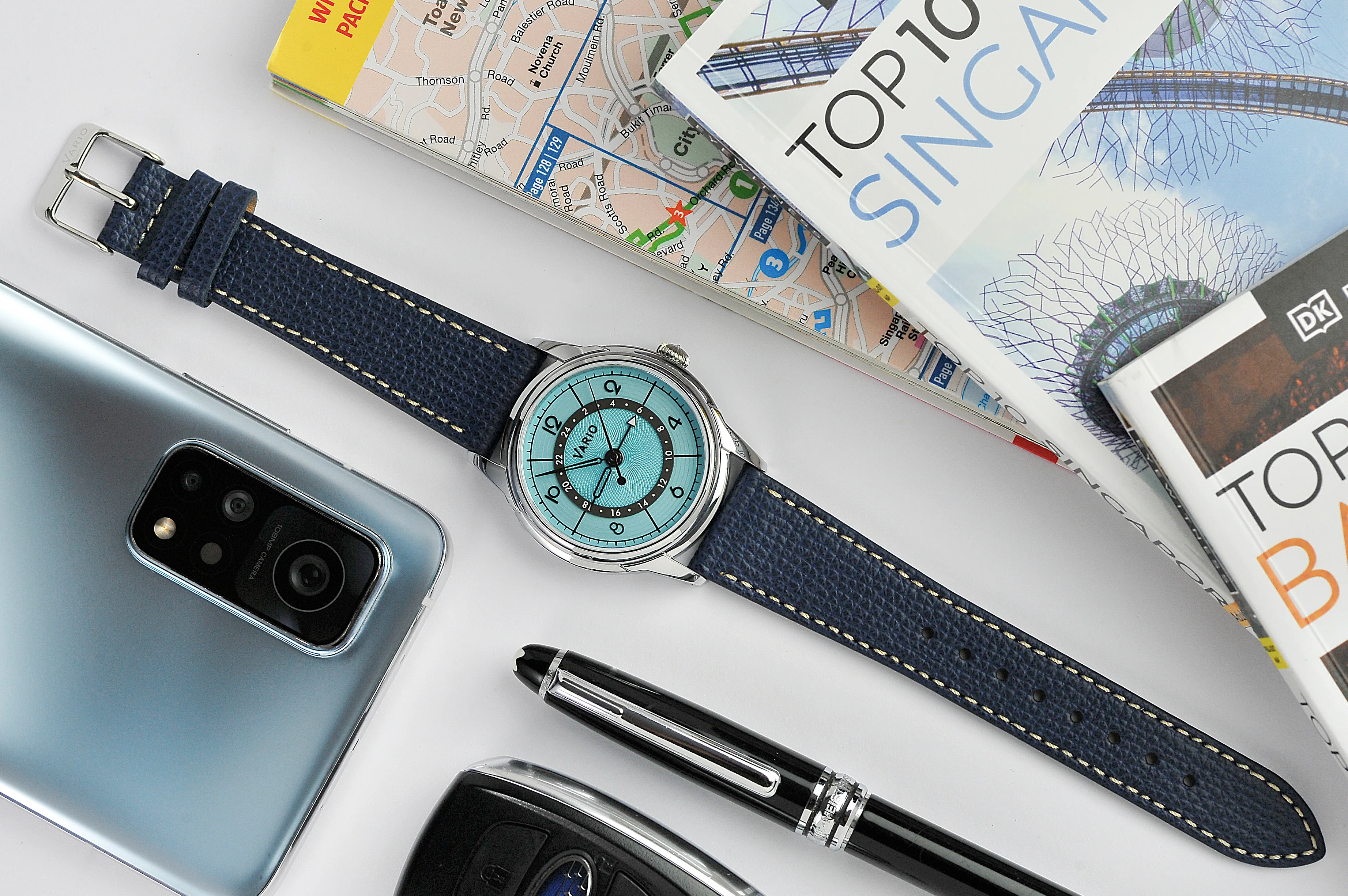 Vario Empire Seasons True GMT Summer Blue Automatic Dress Watch - Image 3