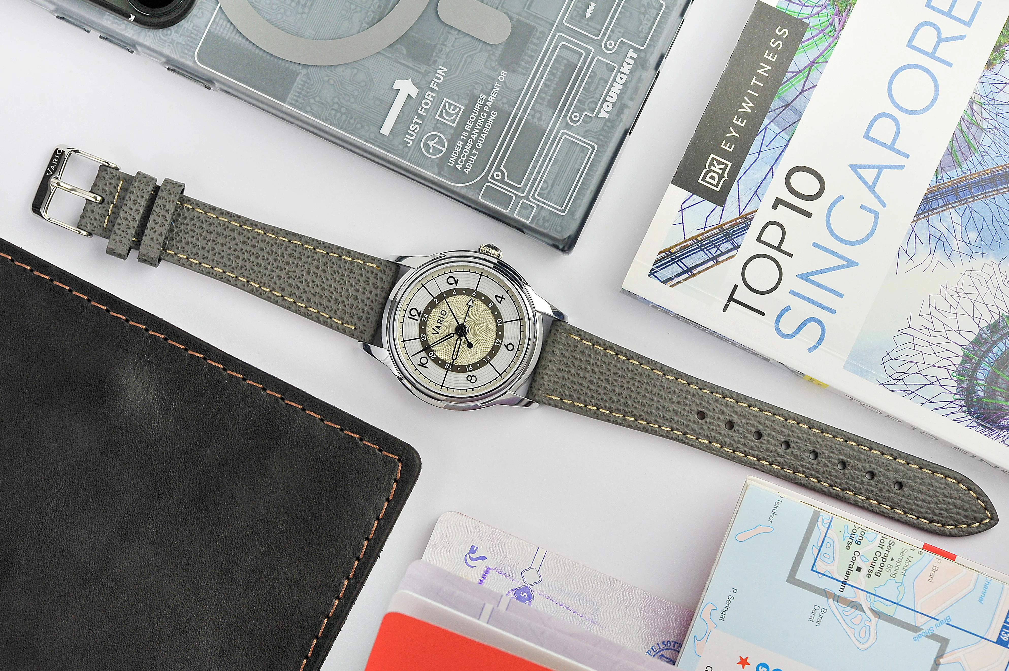 Vario Empire Seasons True GMT Winter White Automatic Dress Watch - Image 3
