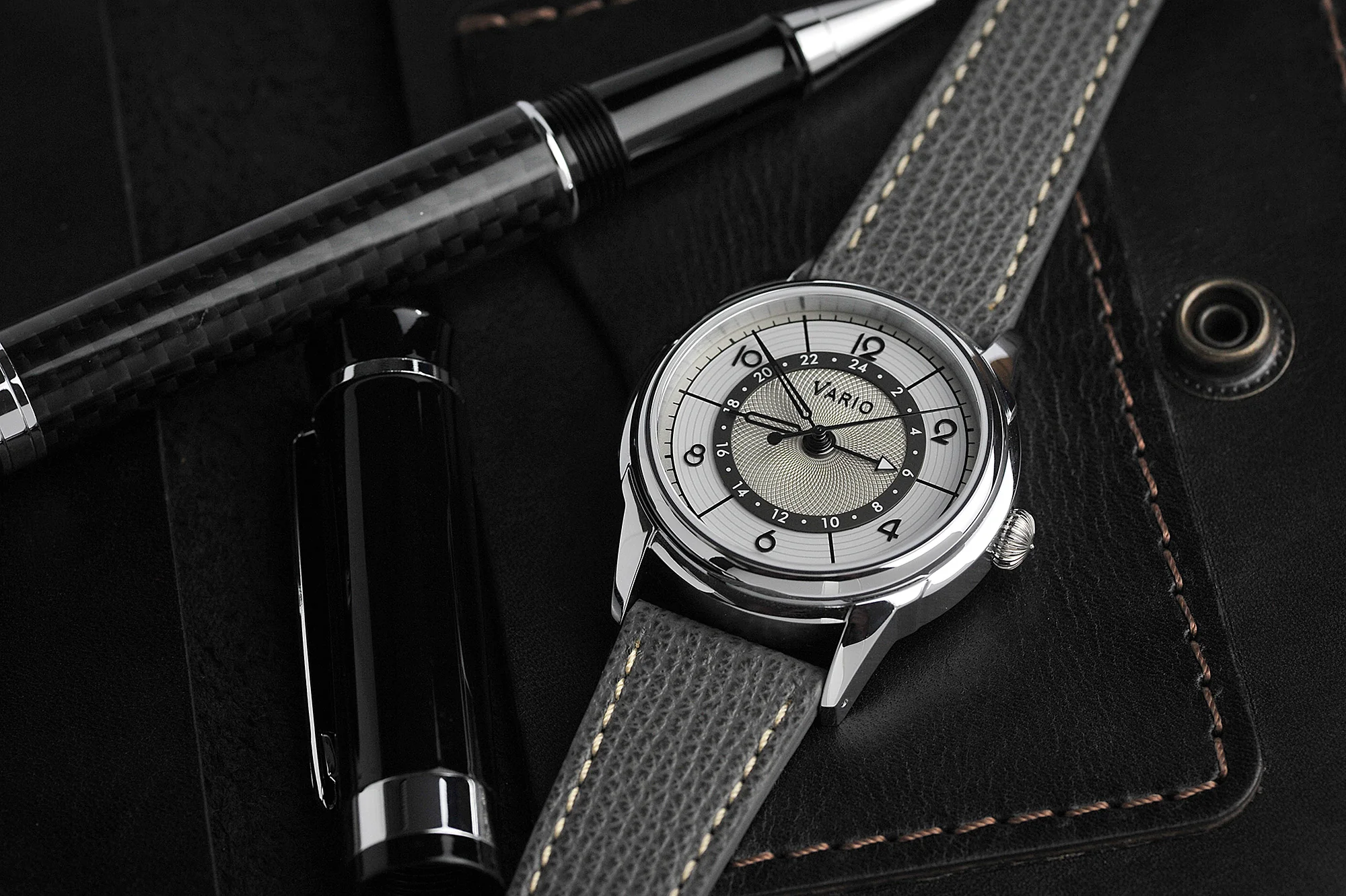 Vario Empire Seasons True GMT Winter White Automatic Dress Watch - Image 4