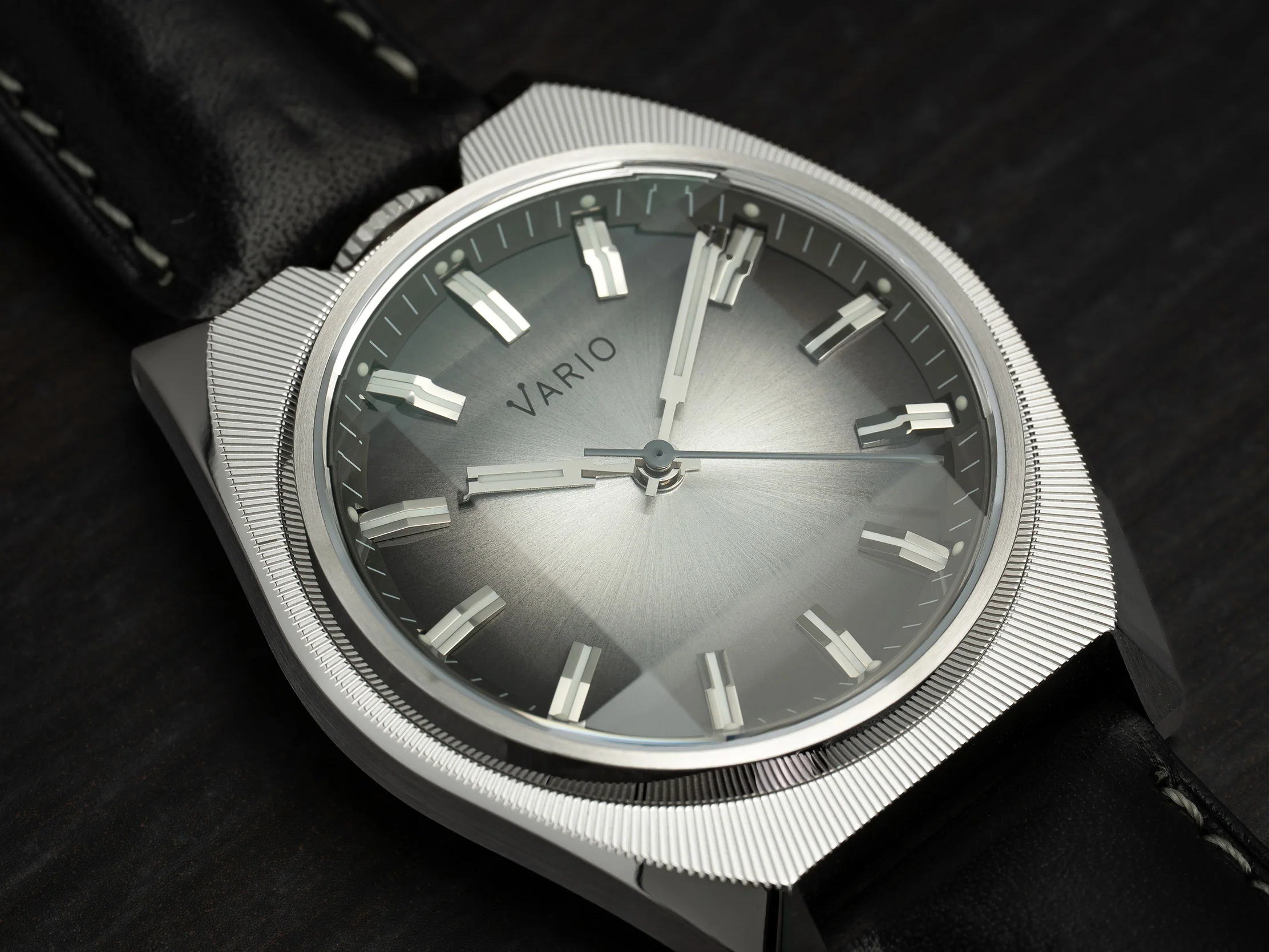 Vario Futurist Watch Sunburst Silver Fume Watch - Image 4