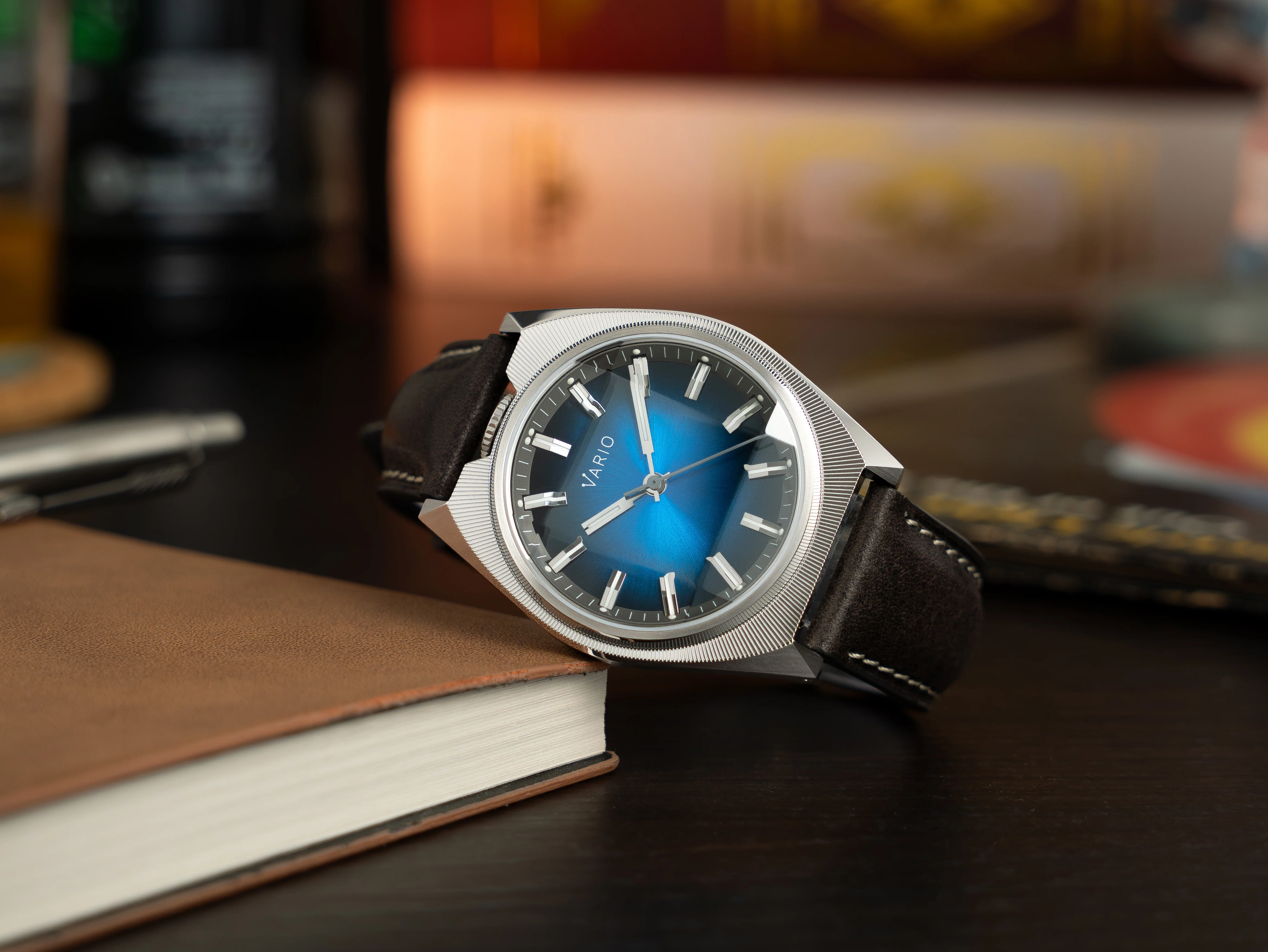 Vario Futurist Watch Sunburst Blue Fume Watch - Image 2