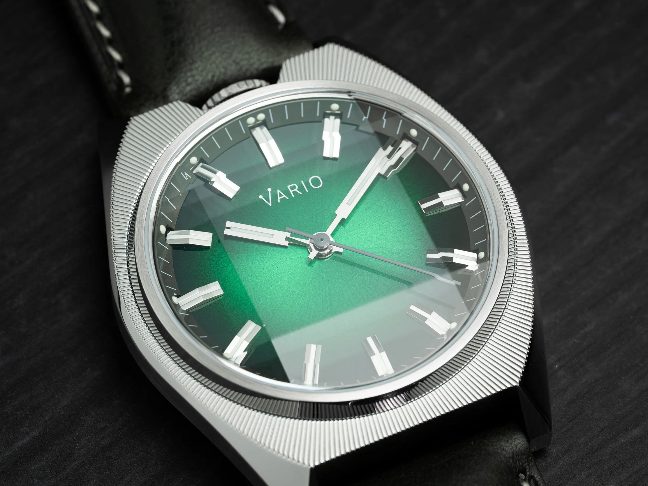 Vario Futurist Watch Sunburst Green Fume Watch - Image 3
