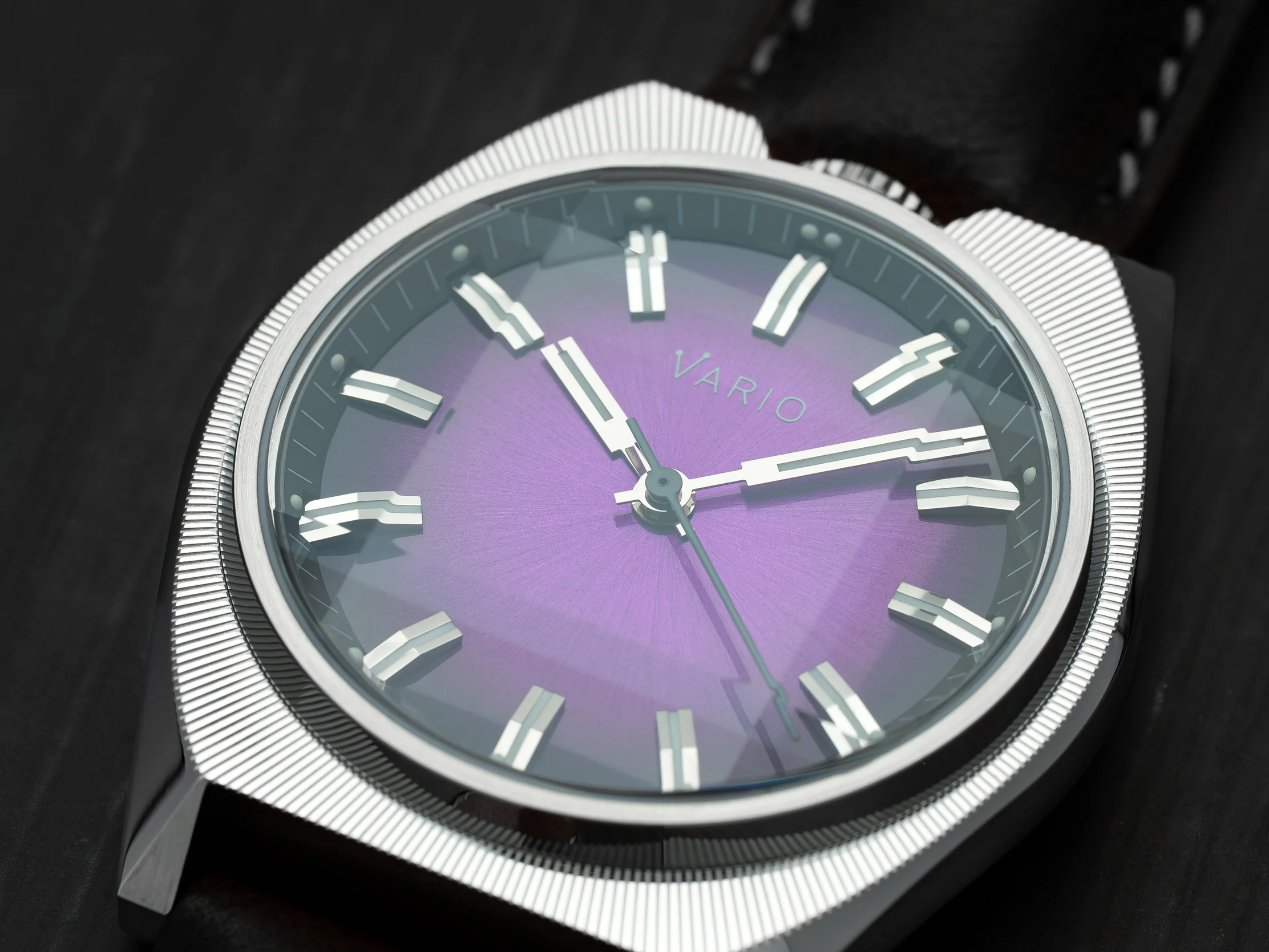 Vario Futurist Watch Sunburst Purple Fume Watch - Image 5