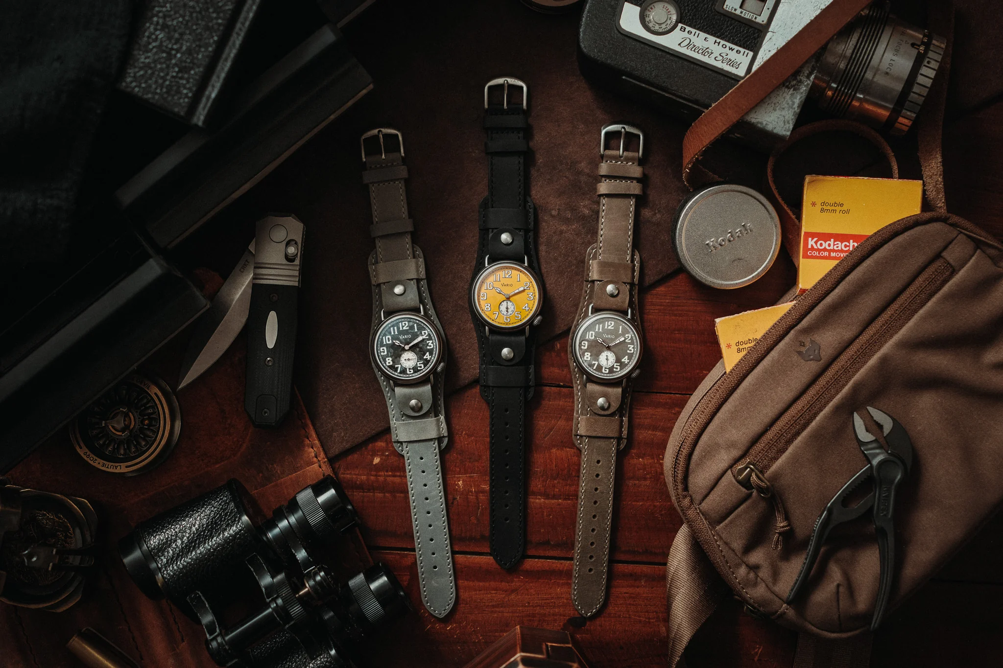 VARIO x RZE UltraHex™ Titanium Trench Medallion Yellow Watch - Image 7
