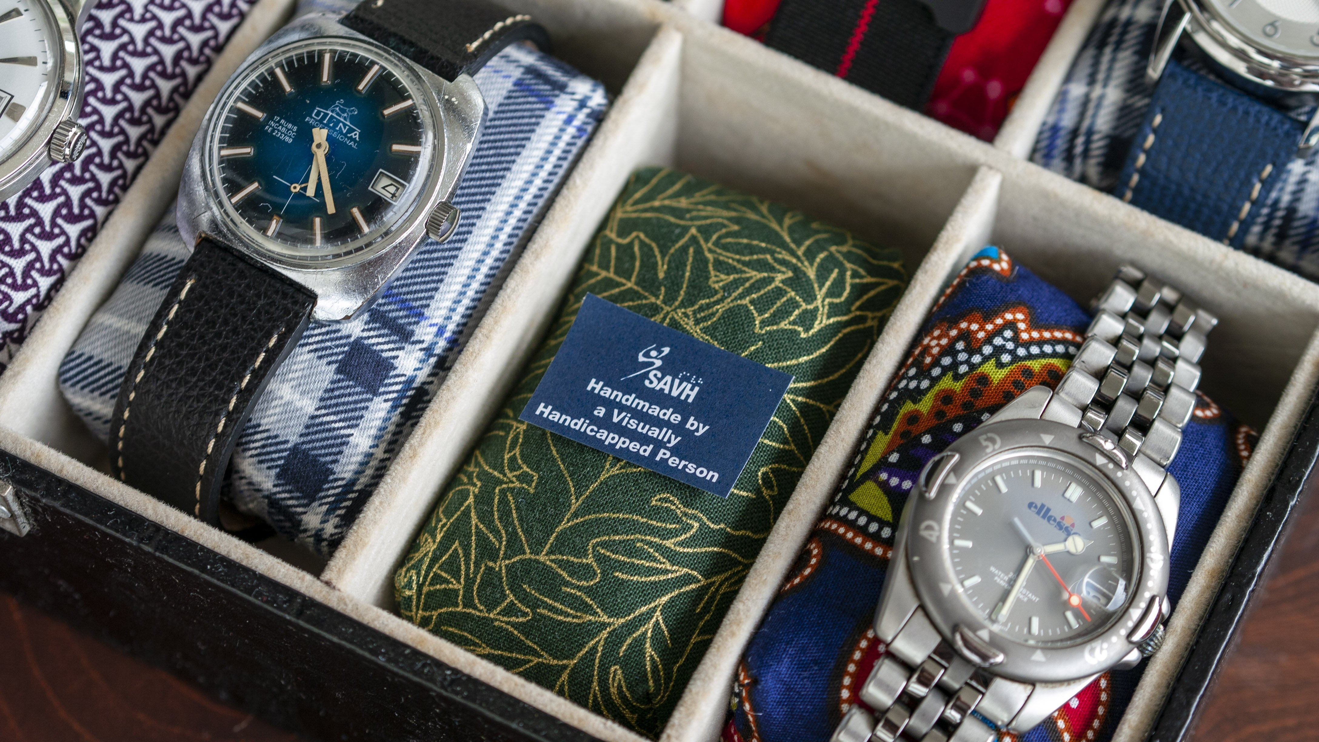 Vario x SAVH Handmade Crimson Karakusa Soft Watch Pillows - Image 3