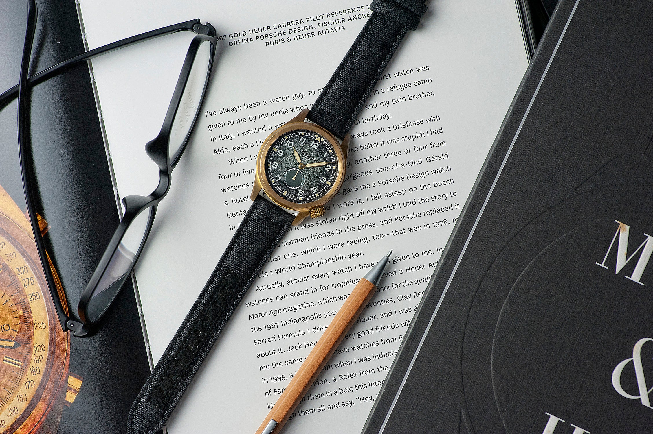 Recycled Waxed Canvas Coal Black Watch Strap - Image 2